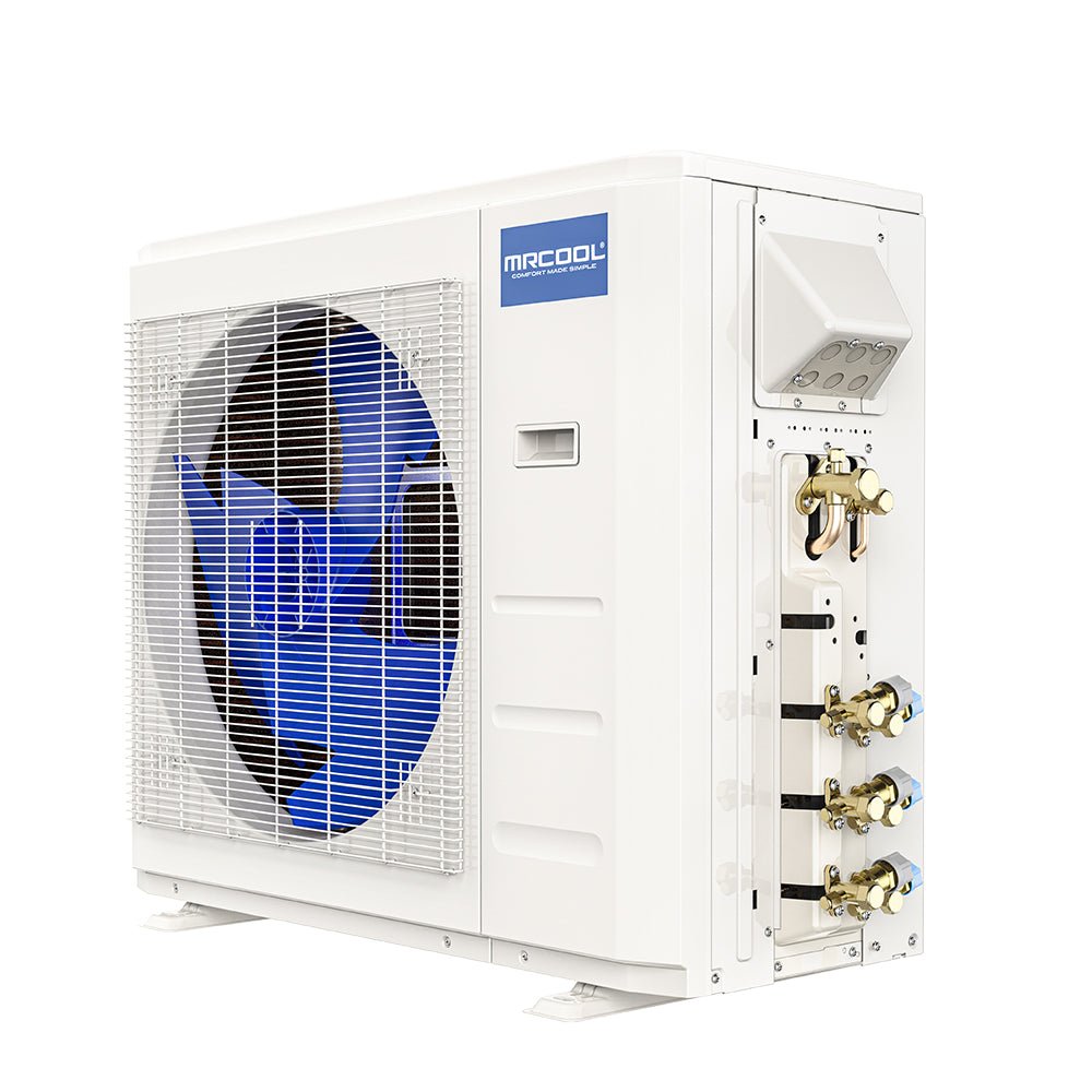 MRCOOL DIY 4th Gen 27,000 BTU 22 SEER 2-Zone Ductless Mini Split AC Heat Pump System with Ceiling Cassettes - Perfect for Home, Office, and Garage Cooling & Heating