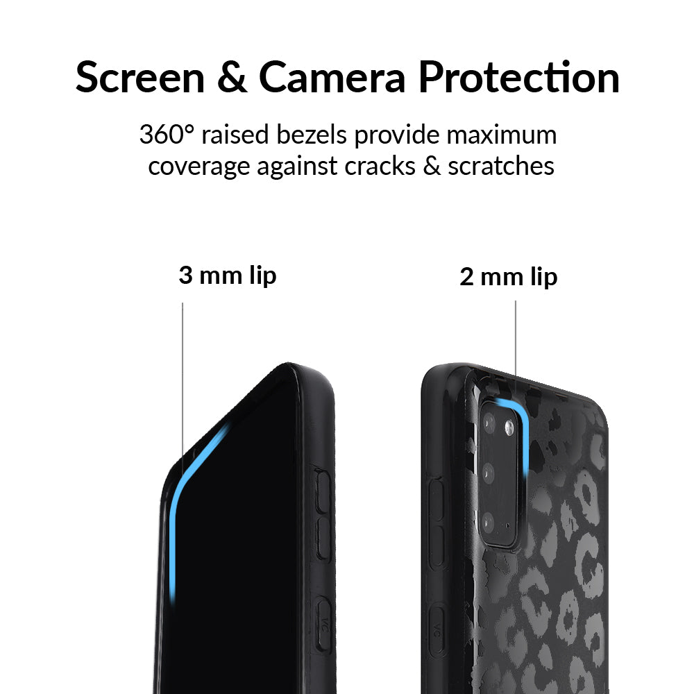 Samsung Galaxy Phone Case - Black Leopard Design | Durable Protective Cover for Samsung Galaxy S21/S22/S23 | Stylish Animal Print Case for Everyday Use & Travel