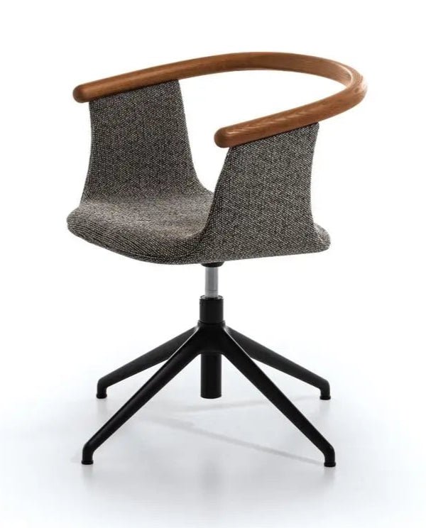 Bross Yuumi Swivel Chair - 360 Degree Rotating Office Chair with Ergonomic Back Support, Adjustable Height for Home & Workspace - Perfect for Gaming, Studying, and Remote Work