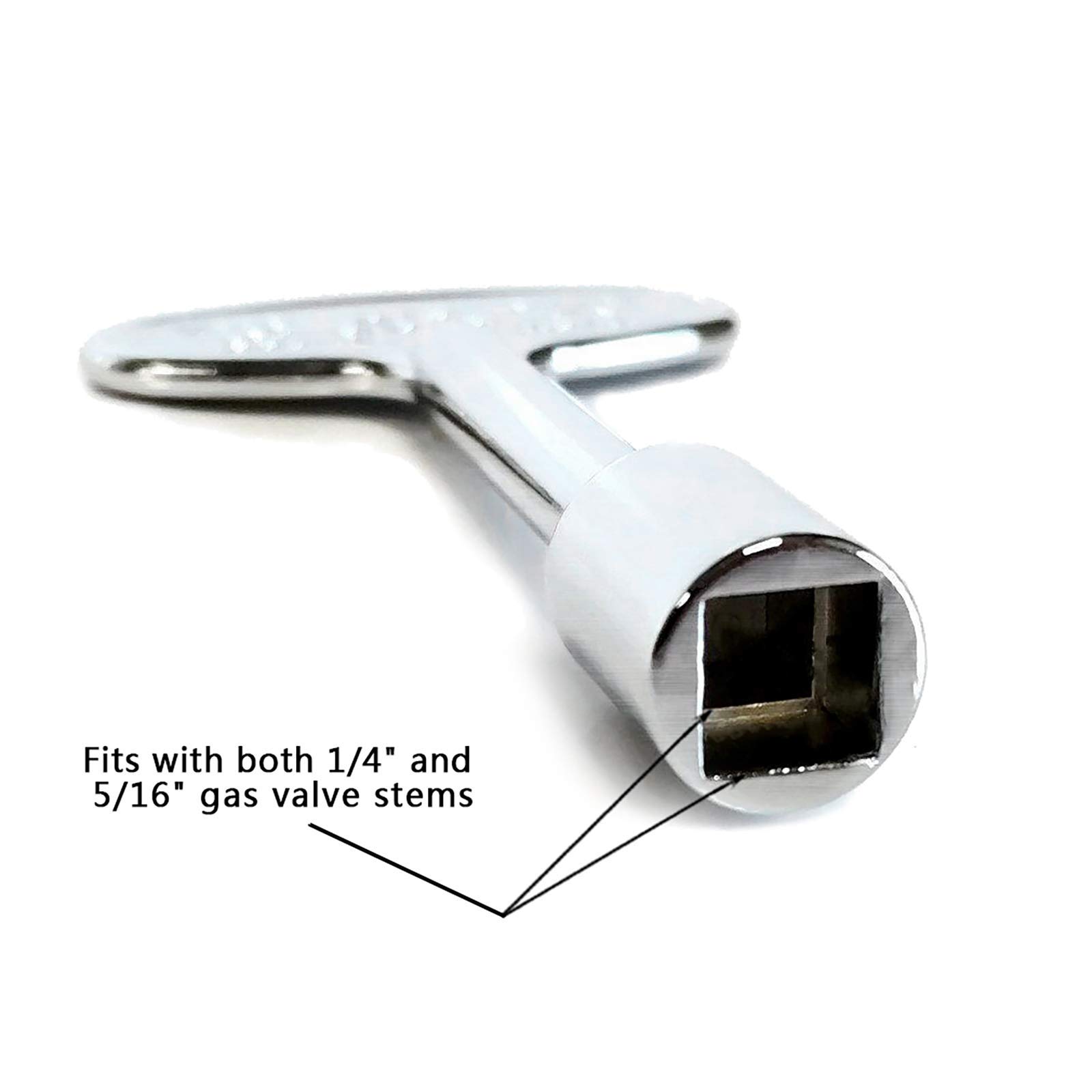 Skyflame Universal Gas Valve Key & 12-Inch Round Fire Pit Burner Ring - Heavy Duty Outdoor Fireplace Accessories for Patio, Backyard, and Camping