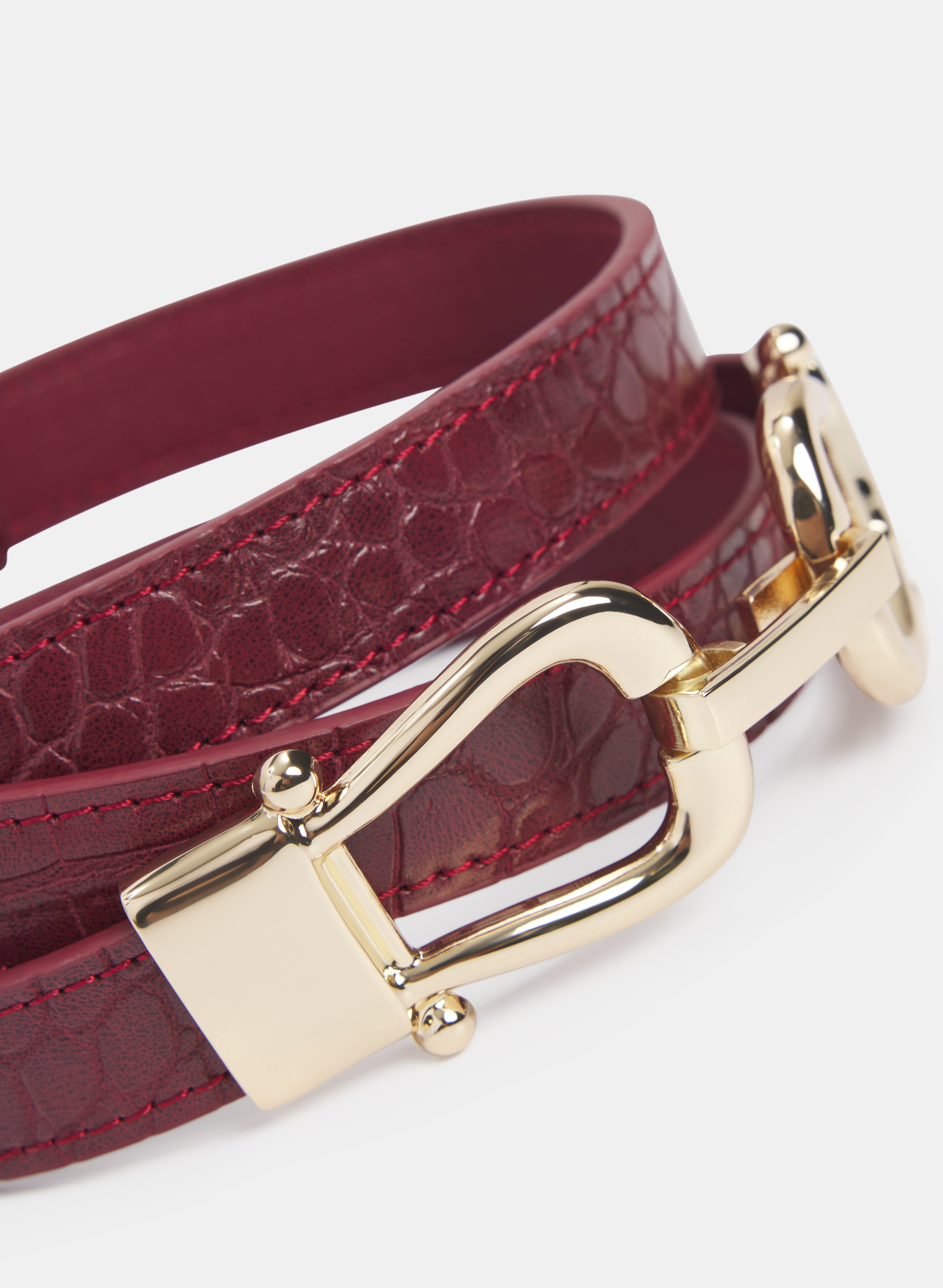 Premium Genuine Leather Embossed Crocodile Skin Belt for Men - Stylish Dress & Casual Accessory for Office, Wedding & Everyday Wear