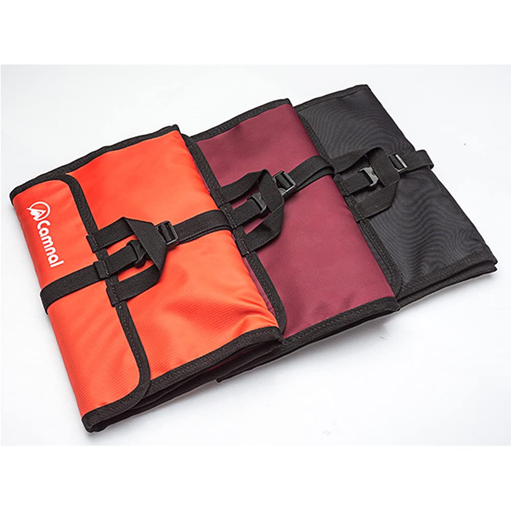 Climbing Quickdraw Storage Bag - Durable Waterproof Foldable Gear Organizer with Carabiner Hook for Rock Climbing Equipment | Perfect for Outdoor Adventures & Gear Organization (Black)