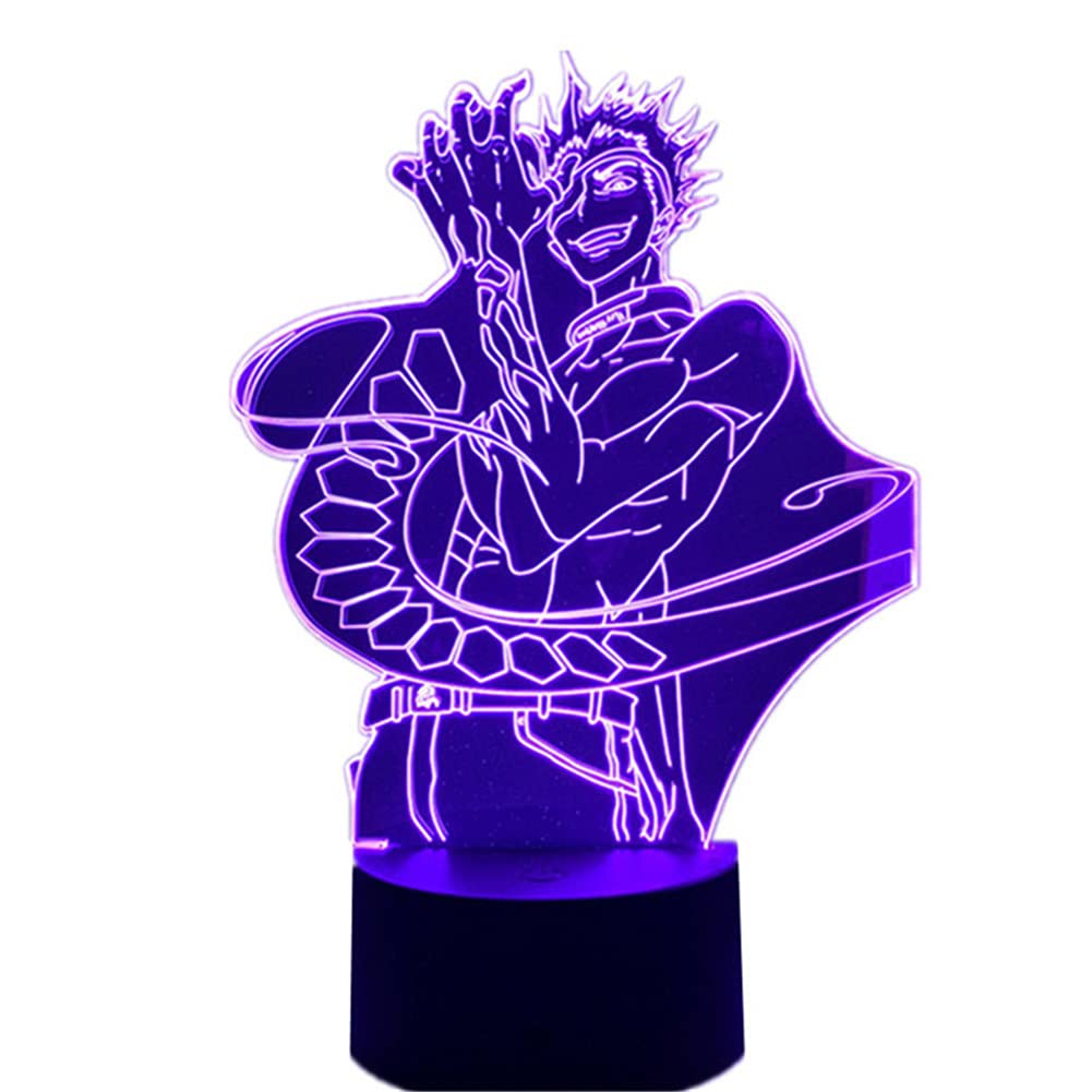 RGB USB Touch Switch 3D Night Light - 7/16 Color Changing LED Desk Lamp with Remote, Cartoon Anime Figure (Deadman Wonderland Kiyomasa Senji) - Perfect for Bedroom Decor, Birthday & Christmas Gifts, Gaming Room & Home Office Lighting