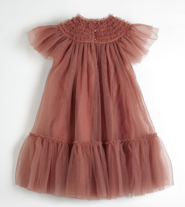 CERA UNA VOLTA CARLA Dress for Girls (Ages 2-12 Years) - Elegant Floral Party Dress for Special Occasions, Birthday & Holiday Events