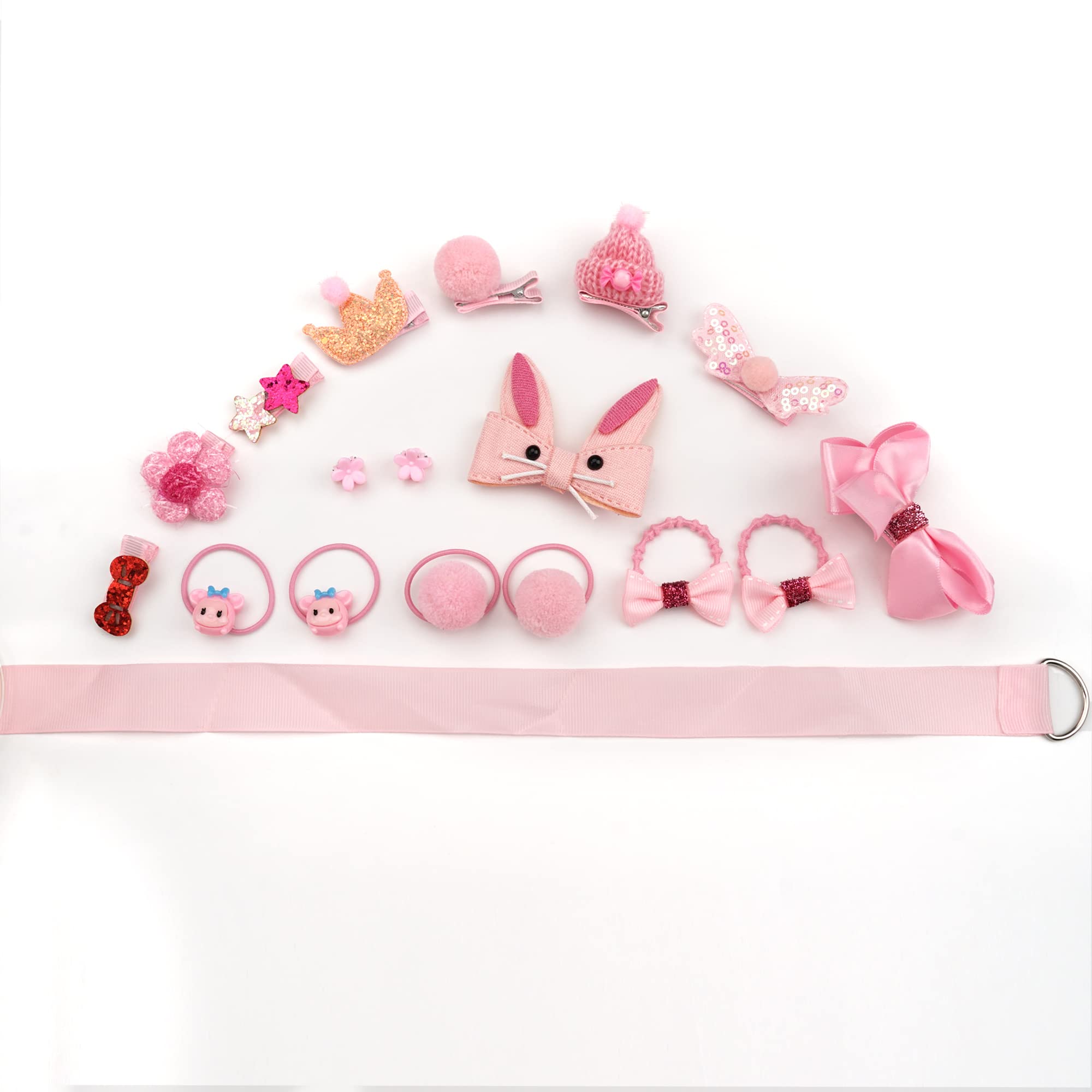 JOYOYO 54-Piece Baby Girls Hair Accessories Set - Soft Lined Hair Bows, Clips & Ponytail Holders for Toddlers & Kids | Perfect Gift for Christmas, Birthday & Holidays | Great for Daily Wear, Parties & Special Occasions