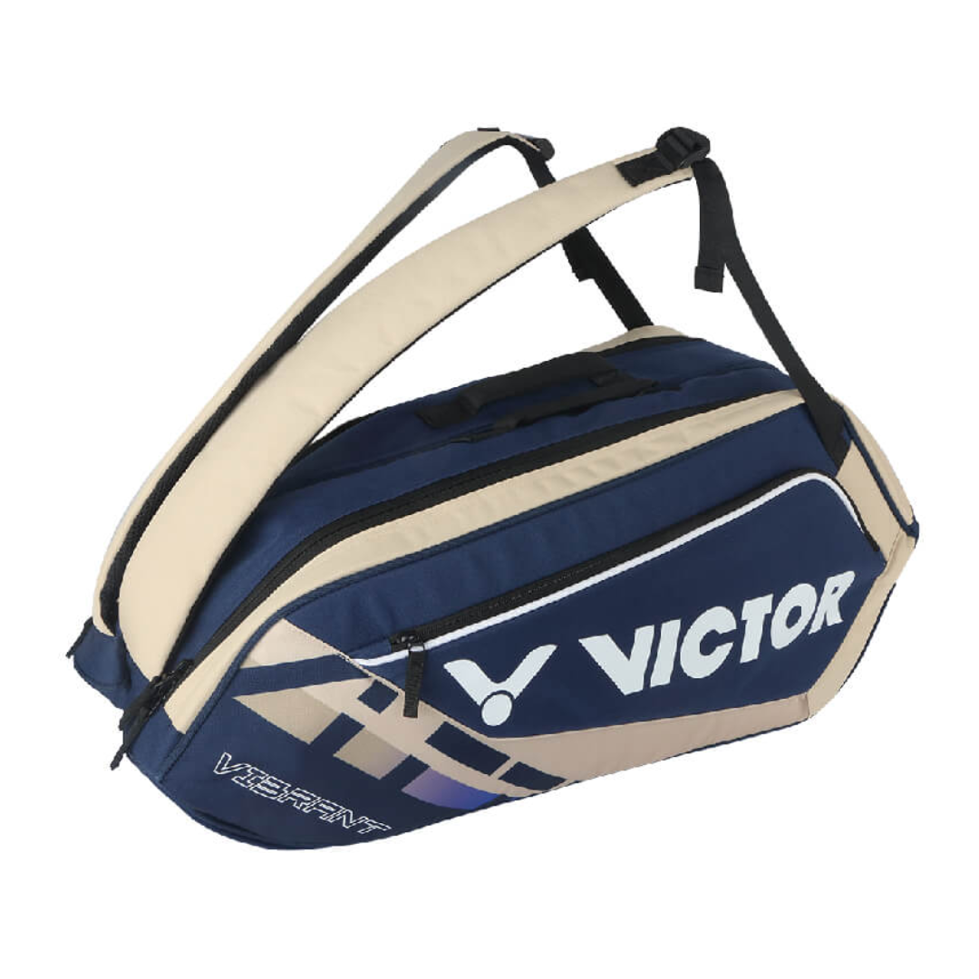 Victor BR5215 6-Piece Badminton Racket Bag with Shoulder Strap - Lightweight & Durable Tennis, Squash, Badminton Equipment Storage for Sports & Travel