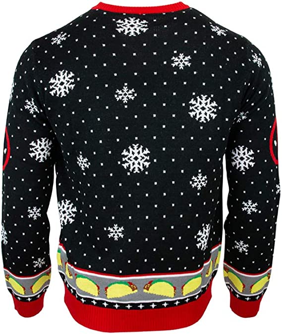 Marvel Deadpool Unicorn Christmas Sweater - Ugly Xmas Jumper for Women & Men (Size 2XS) | Fun Holiday Party Outfit & Cosplay Costume