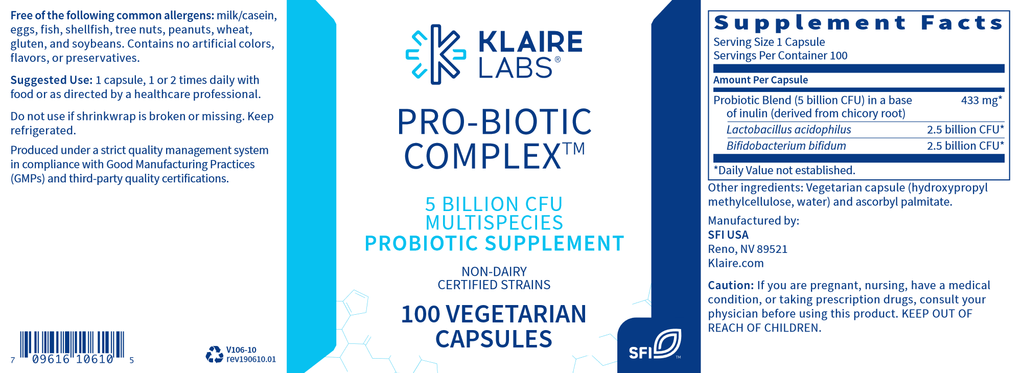 Pro Biotic Complex™ - Premium Digestive Health Supplement for Gut Balance & Immune Support | Supports Digestion, Energy & Overall Wellness | Ideal for Daily Use, Travel & Active Lifestyles