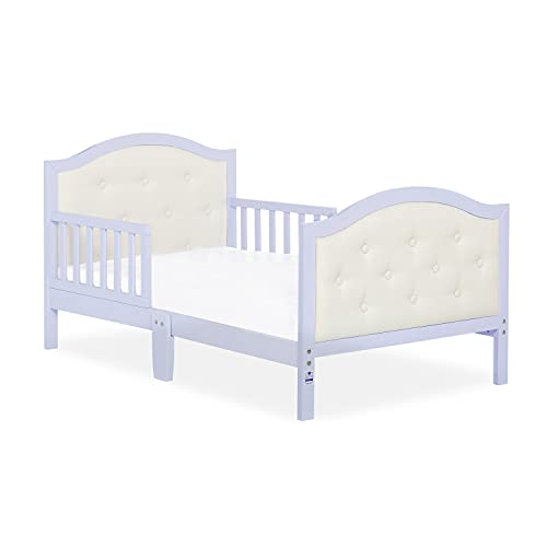 Dream On Me Zinnia Toddler Bed - Lavender Ice Color, Convertible Toddler to Twin Bed Frame with Safety Rails | Perfect for Nursery, Kids Room & Daycare Transition