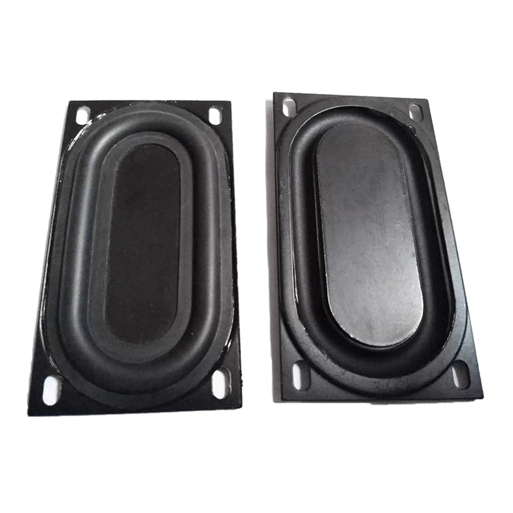 2 Pcs 50x90mm Bass Speaker Passive Radiator - Rubber Vibration Plate Subwoofer DIY Replacement Kit for Enhanced Audio Performance - Perfect for Home Theater, Car Audio, and Speaker Repair Projects