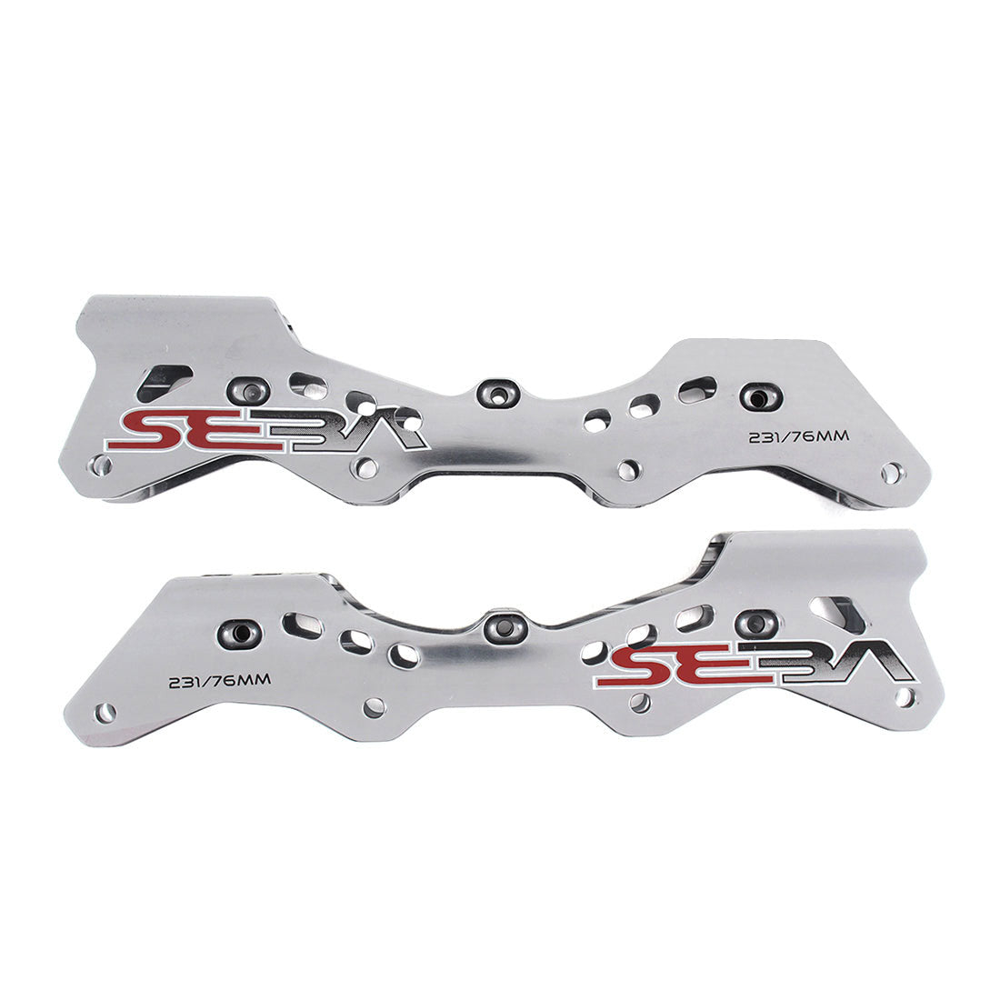 SEBA Deluxe Frame 76 231mm Silver - Premium Inline Skate Frames for Aggressive Skating & Urban Riding