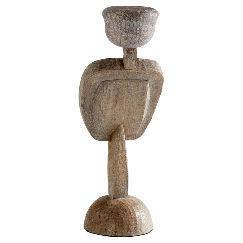 Chakra Sculpture - Small Weathered Grey Meditation Statue for Home & Office Decor | Feng Shui & Yoga Studio Accessories