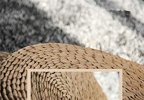 Premium Handmade Japanese Tatami Round Braided Straw Seat Cushion - 23.6 Inch Natural Woven Yoga Mat & Zafu Meditation Pillow - Perfect for Zen Decor, Yoga Practice, and Floor Seating Comfort