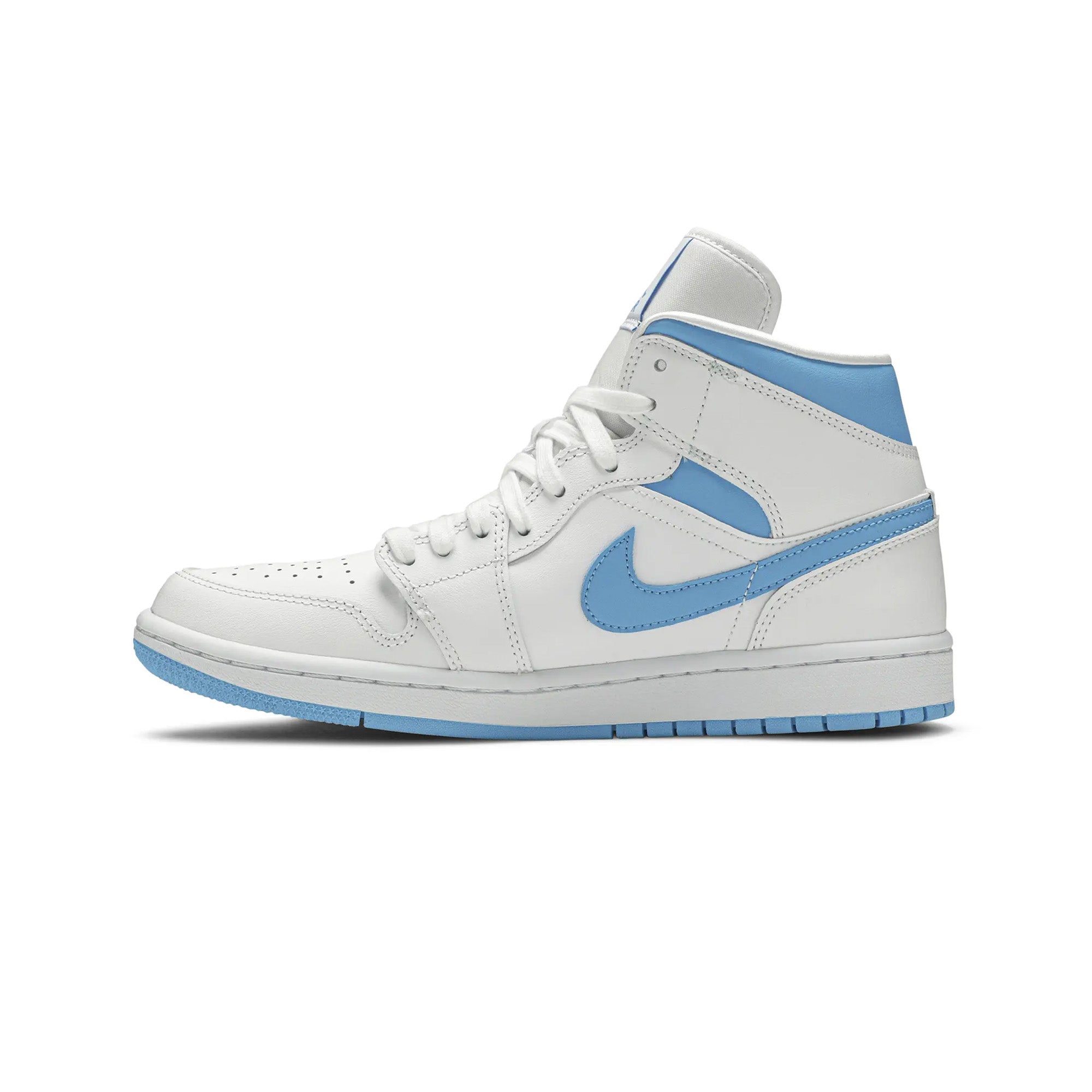 Air Jordan 1 Mid 'UNC' Women's Basketball Shoes (2020) - Stylish Sneakers for Casual Wear, Gym & Street Fashion