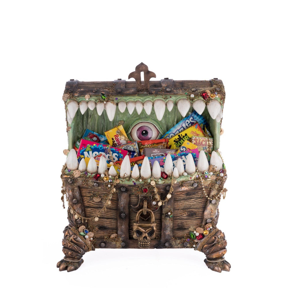Katherine's Collection Chester The Treasure Chest Candy Container - Unique Candy Storage for Parties, Halloween & Gifts