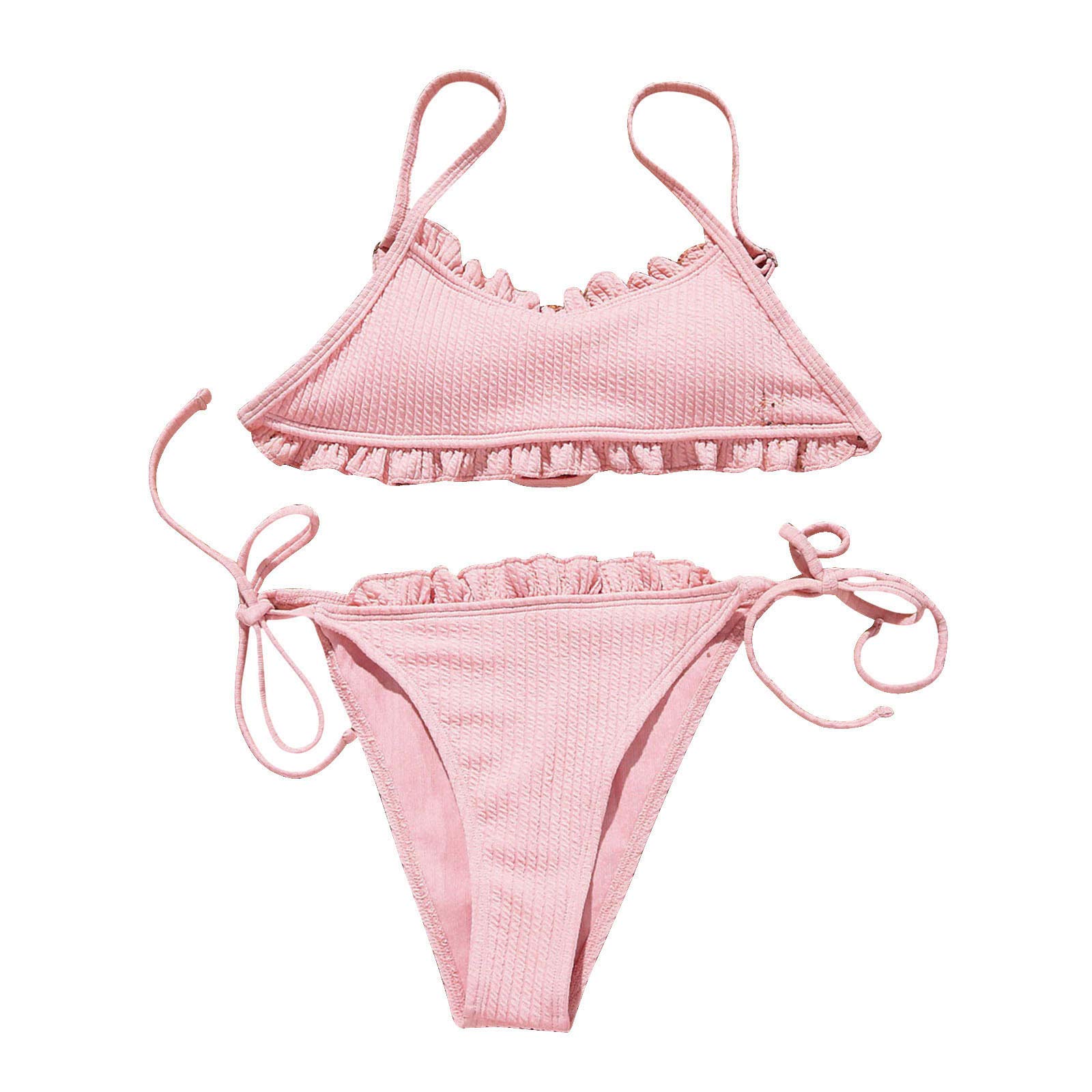 Push Up Bikini Set for Women - Lace Padded Swimwear with High Waist Shorts | Sexy Beachwear for Pool Party, Vacation & Summer Swim