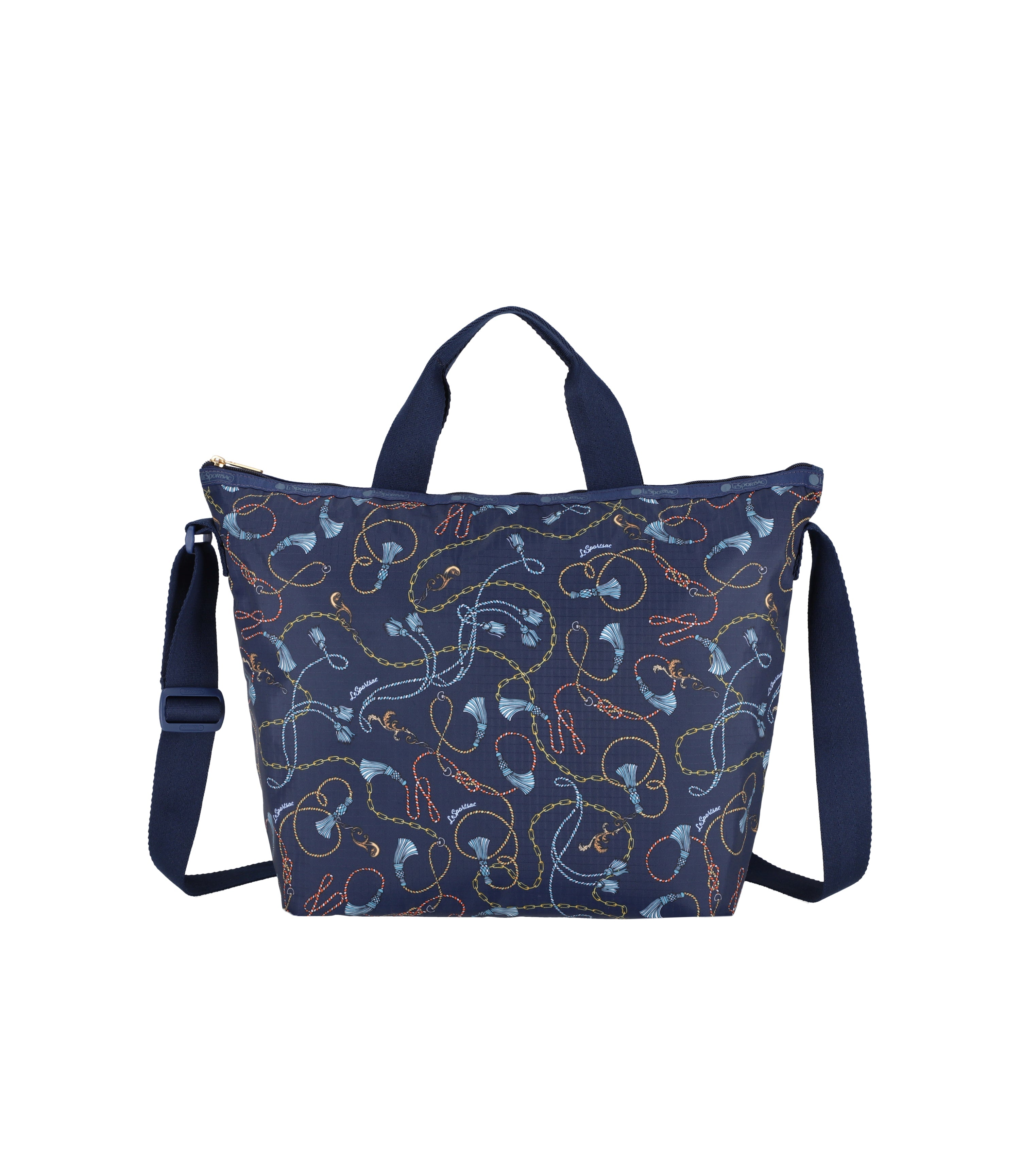 Navy Status Chain print