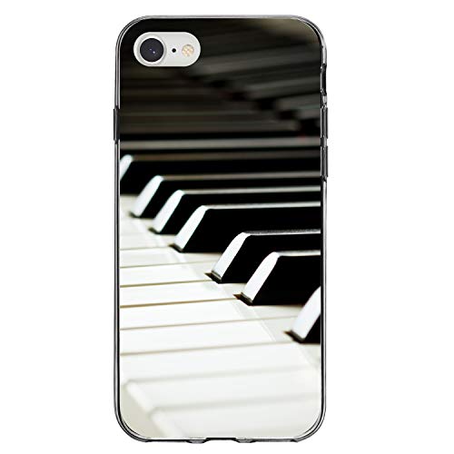 Piano Keys Keyboard On Clear Case