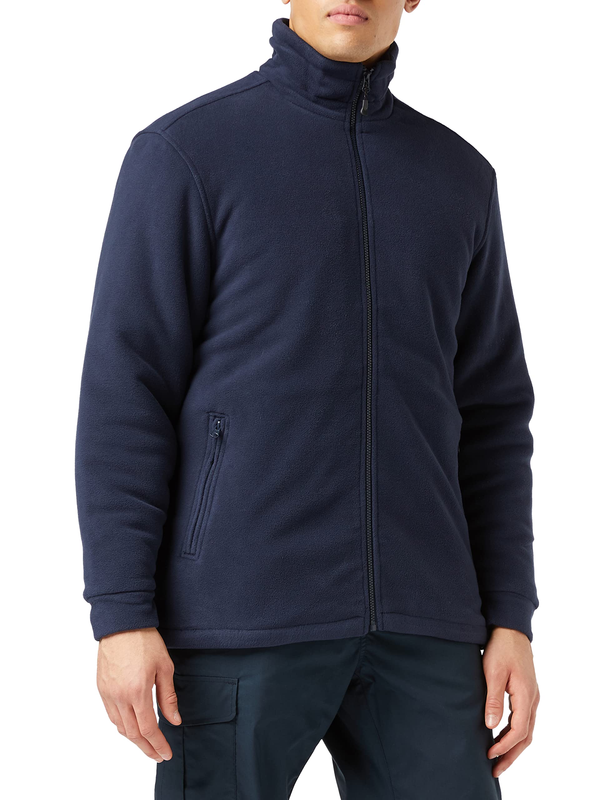 Men's Asgard II Quilted Insulated Fleece Jacket - Dark Navy, Size S (Chest 37-38