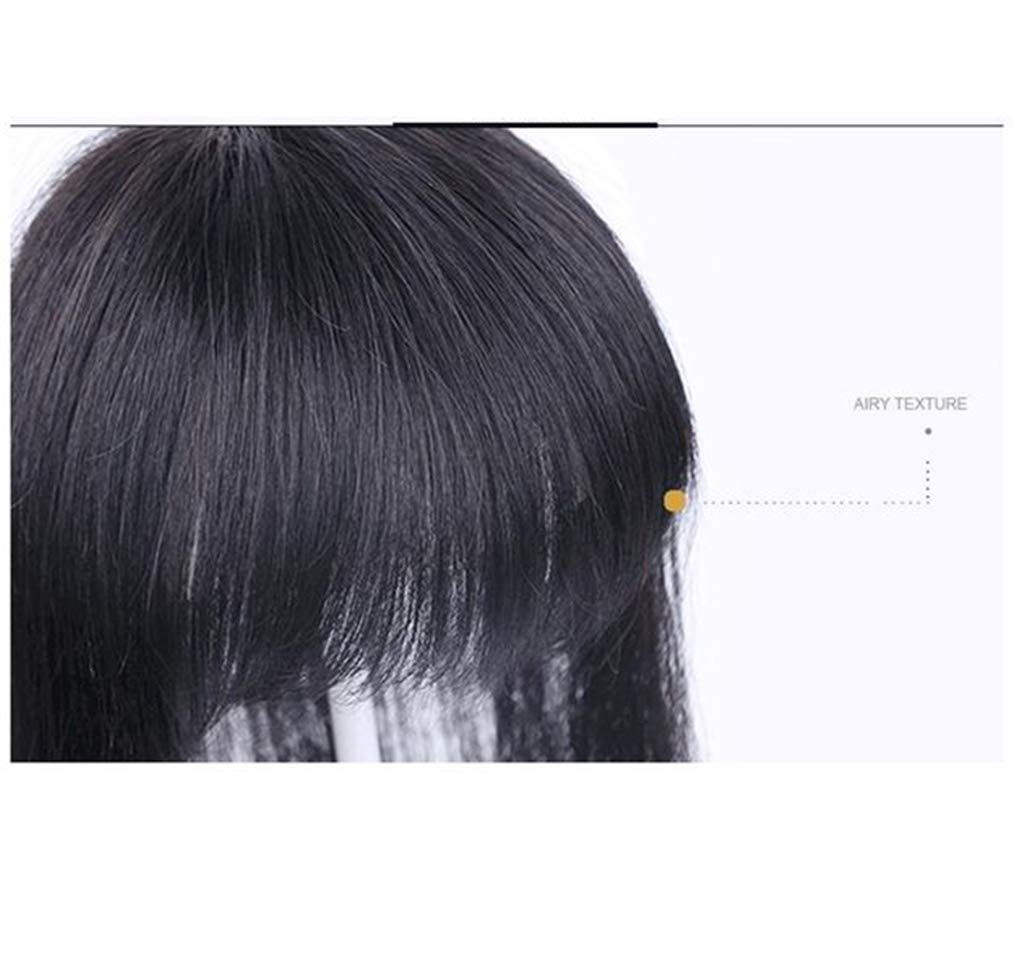 LXUE 10x11cm Clip-in Human Hair Toppers for Women with Bangs - 6