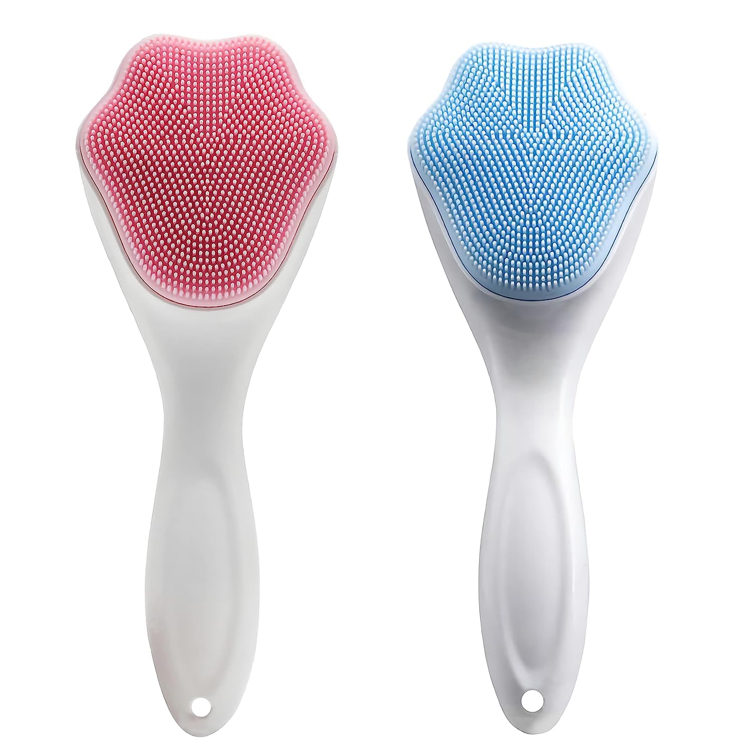 TERXA Soft Silicone Face Cleansing Brush - Manual Exfoliating Brush for Blackhead Removal & Deep Cleansing | Gentle Massage with Soft Bristles | Perfect for Daily Skincare Routine & Travel (Pack of 1, Multicolor)