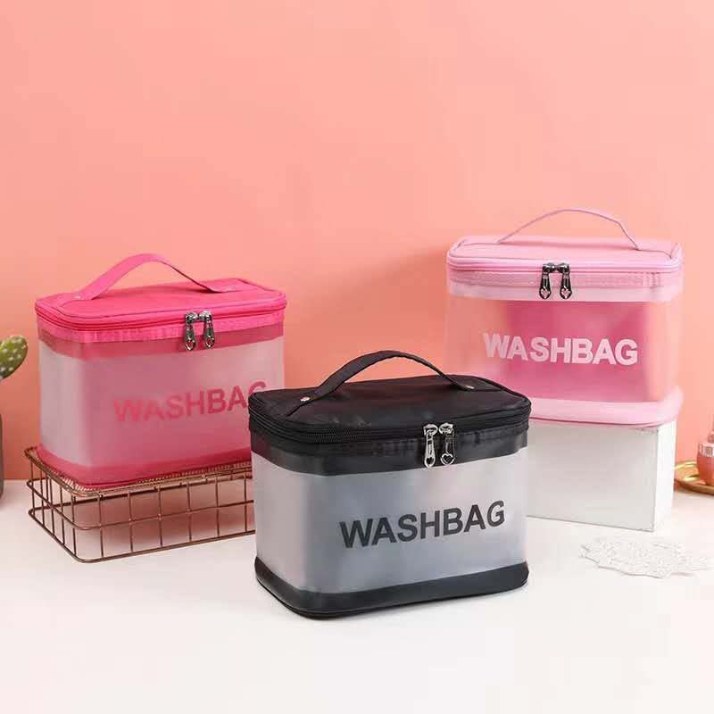 Professional Makeup Storage Vanity Bag - Large Cosmetic Organizer for Travel & Home Use - Waterproof Wash Bag for Makeup Brushes & Beauty Essentials