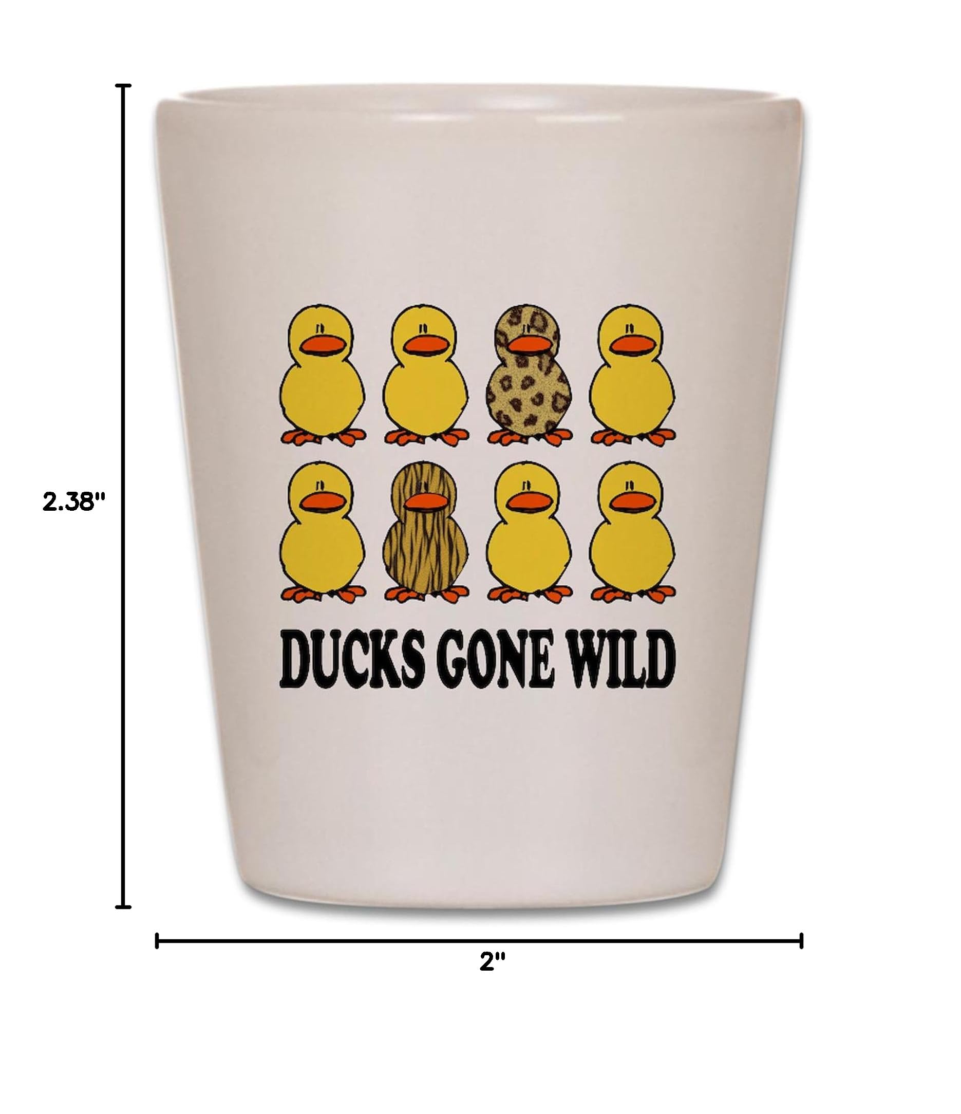 Funny Ducks Gone Wild Shot Glass - Unique Novelty Drinking Cup for Parties, Gifts & Collectibles | Perfect for Bars, Bachelorette & Game Nights