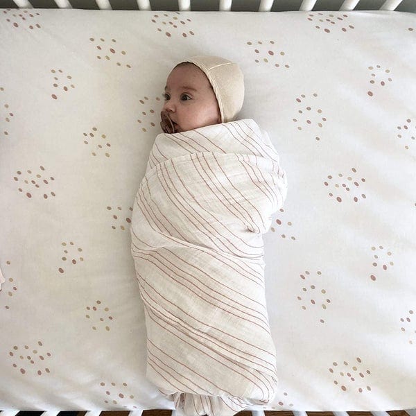 Elys & Co Soft Organic Cotton Crib Sheet - Single Pack for Baby Crib Mattress | Breathable & Hypoallergenic Nursery Bedding | Perfect for Newborns, Toddlers & Daycare Use
