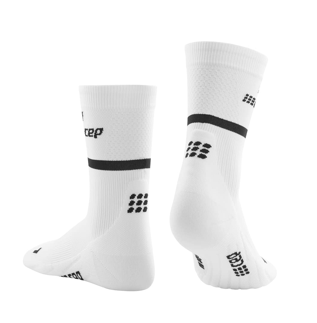 CEP Men's Performance Running Socks 4.0 - Mid Cut Athletic Crew Socks for Marathon, Training & Workout - Breathable & Supportive Compression Socks for Runners