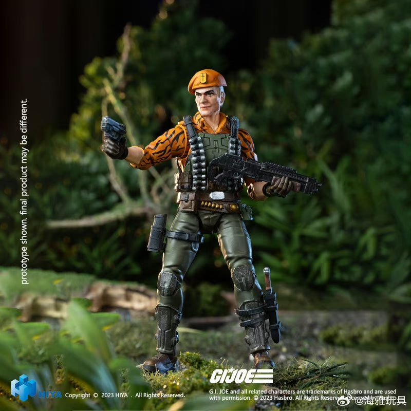 1/18 HIYA 4inch G.I.Joe Flint Tiger Force Action Figure - Exquisite Collectible Mini Series for Display & Play | Military Toy for Kids & Adult Collectors