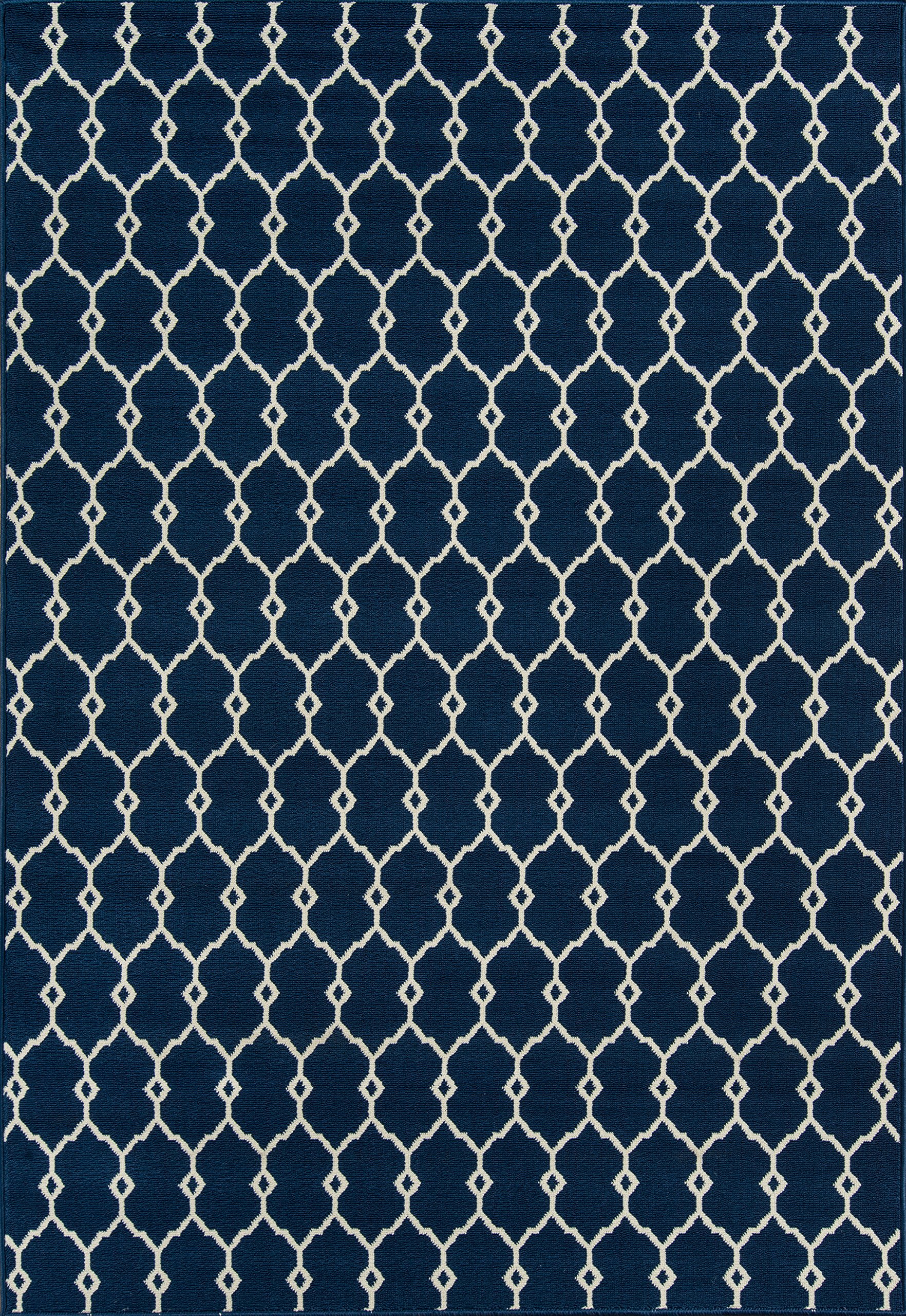 Momeni Baja Collection Contemporary Indoor Outdoor Area Rug - UV Protected, Fade Resistant, Easy to Clean - 6'7