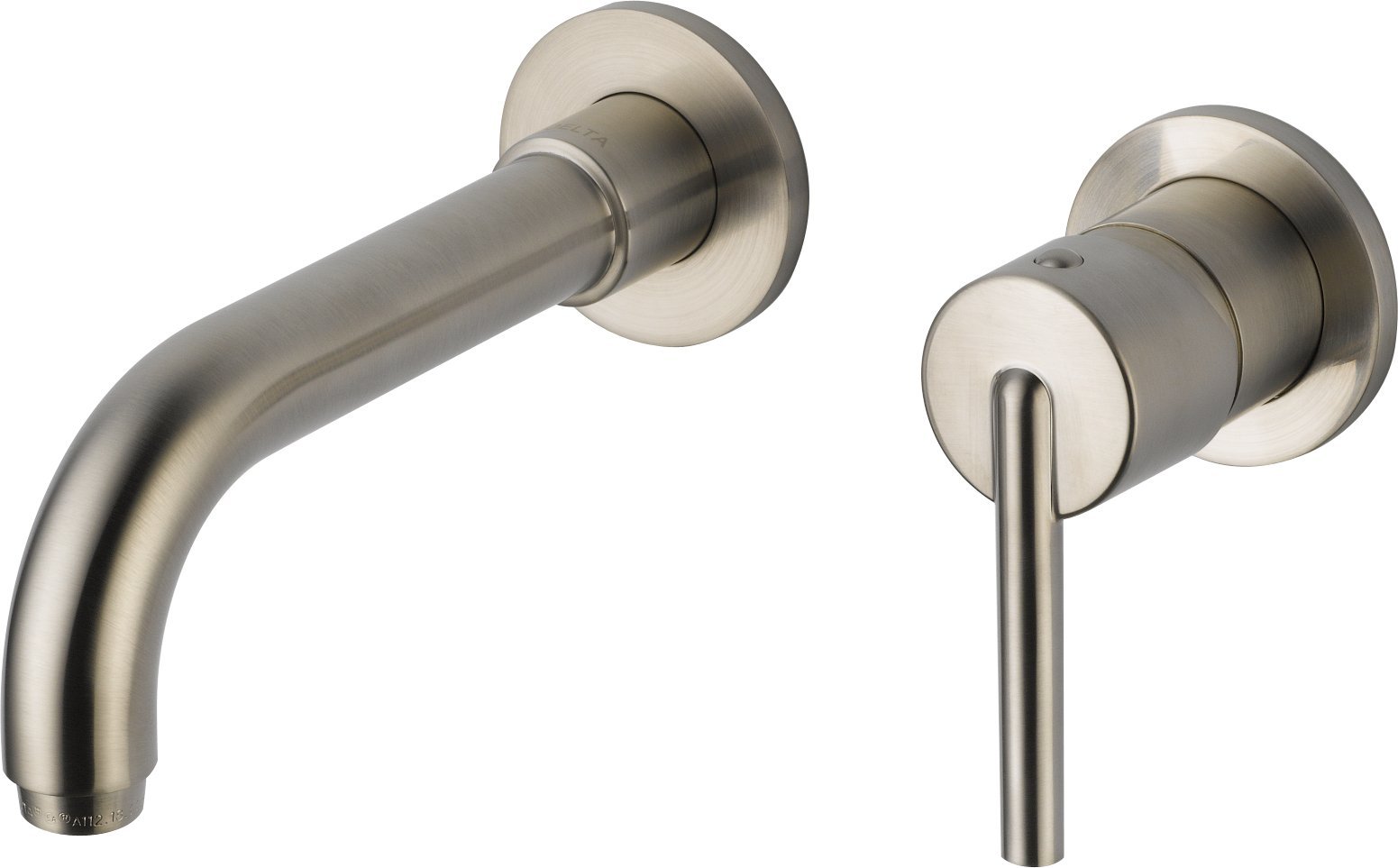 Delta Trinsic Wall Mount Bathroom Faucet - Brushed Nickel Finish, 3-Hole Widespread Design (Model T3559LF-SSWL) - Perfect for Modern Bathroom Vanities and Powder Rooms