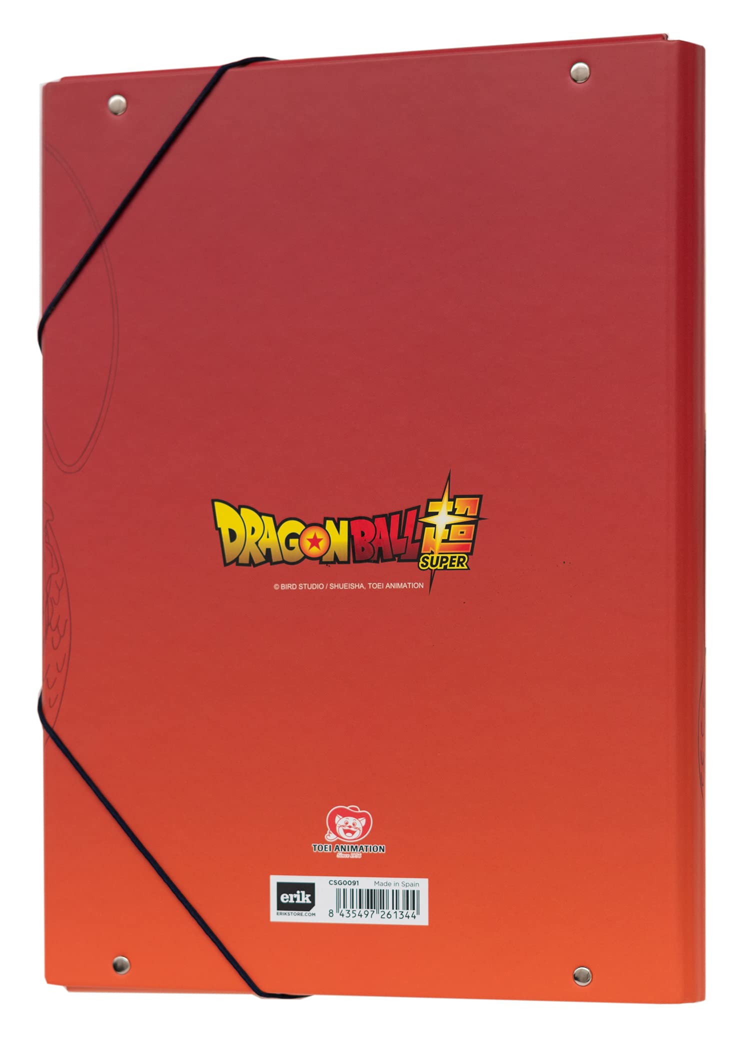 Dragon Ball A4 Folder - 3 Flap Document Organizer 13.4x10 inches (34x25.5cm) - School Supplies, Office Organization, Anime Manga Collectible Gift for Fans