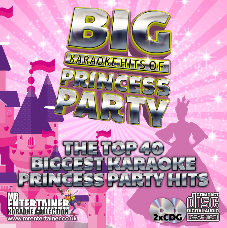 Mr Entertainer Big Karaoke Hits of Princess Party - Ultimate Kids Sing-Along Microphone Toy for Birthday Parties & Family Fun | Best Princess-Themed Karaoke Gift for Girls