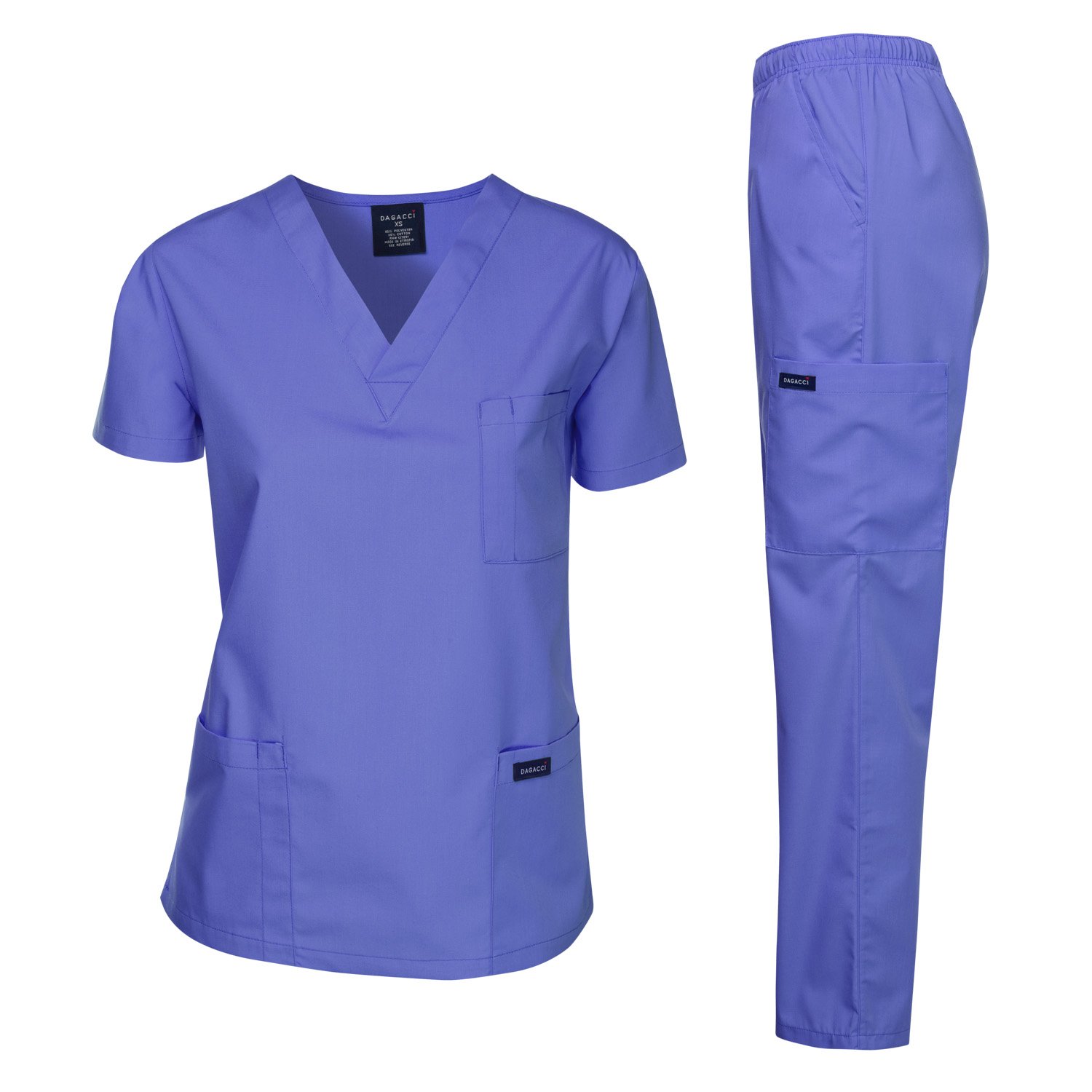 Dagacci Medical Scrubs Set for Women & Men - Comfortable Scrubs Top & Pants for Nurses, Doctors & Healthcare Professionals | Perfect for Hospitals, Clinics & Medical Work