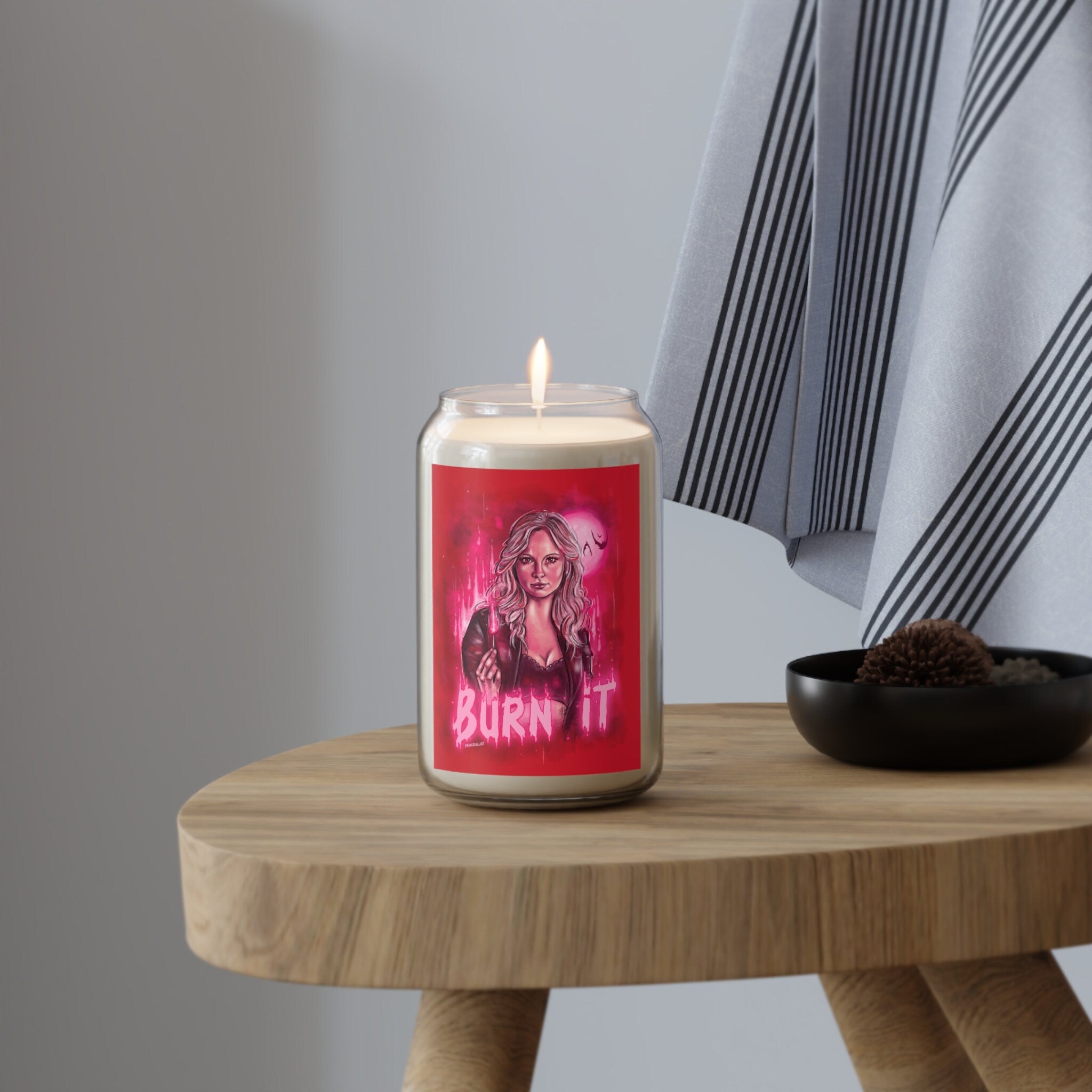 Caroline Forbes Candle - The Vampire Diaries TVD Merchandise Gift Set with Salvatore Brothers - Perfect for Fans, Birthday Gifts & Home Decor