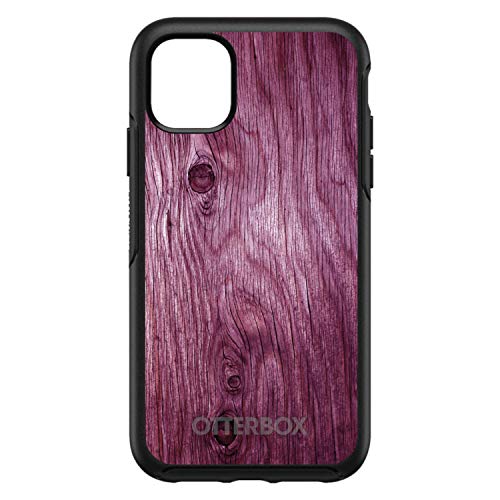 Fuchsia Weathered Wood Grain Print