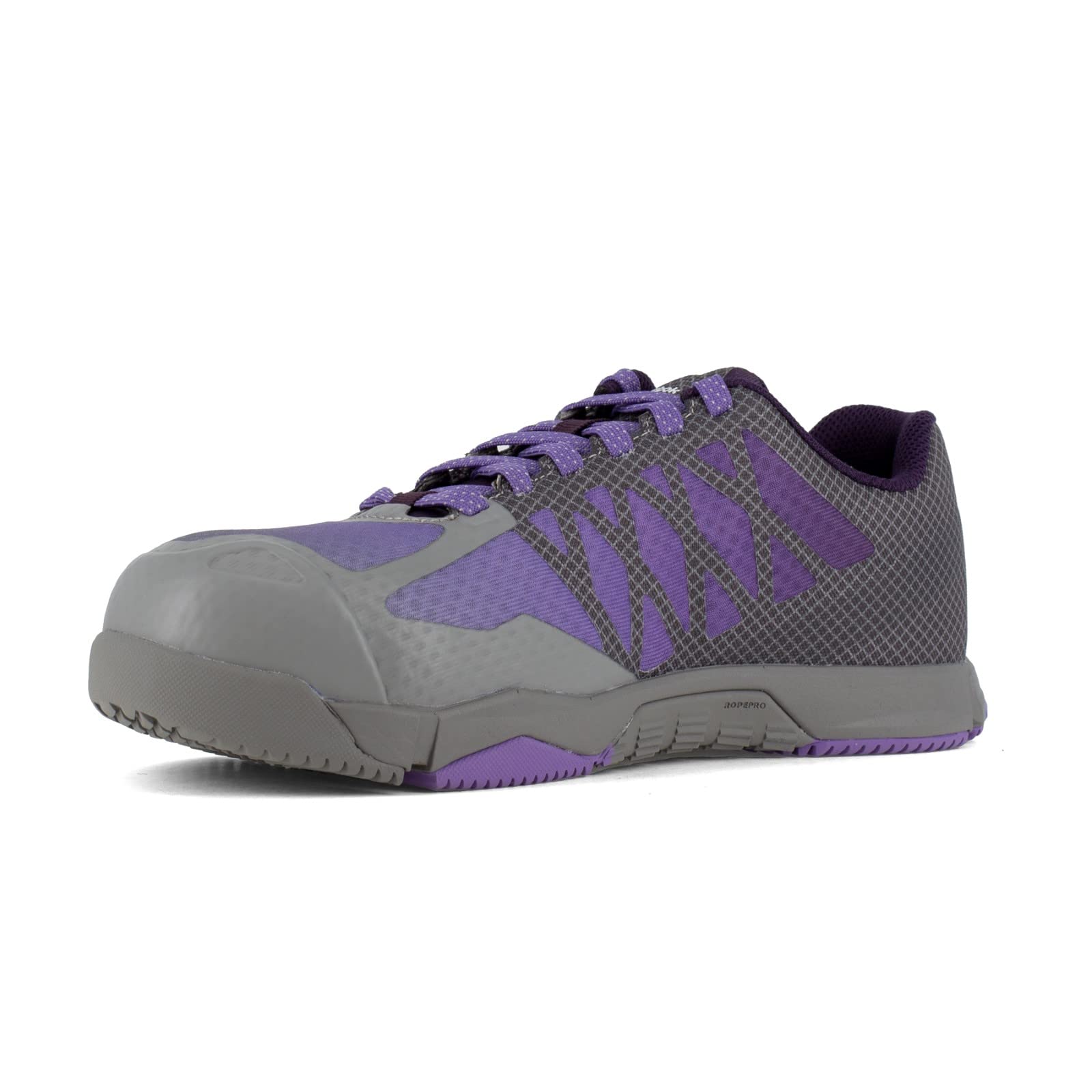 Reebok Women's RB451 Arion Work Safety Toe Athletic Shoes - Grey/Mauve - Industrial & Construction Safety Shoes for Women - Lightweight & Comfortable for Long Shifts, Warehouse, Factory Work
