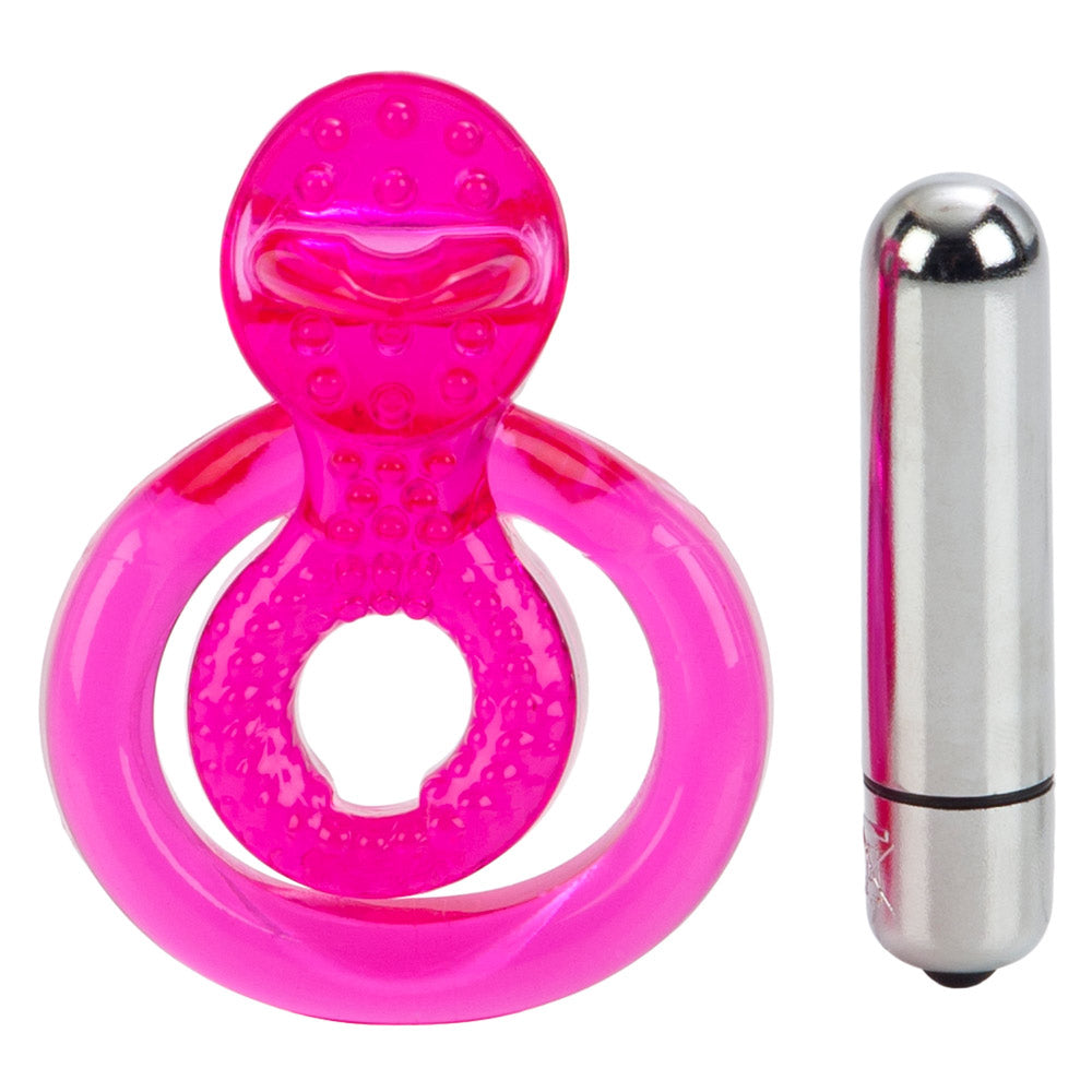 Dual Clit Stimulator & Vibrating Cock Ring for Couples - Enhance Intimacy & Pleasure During Sex | Perfect for Foreplay & Sensual Massage