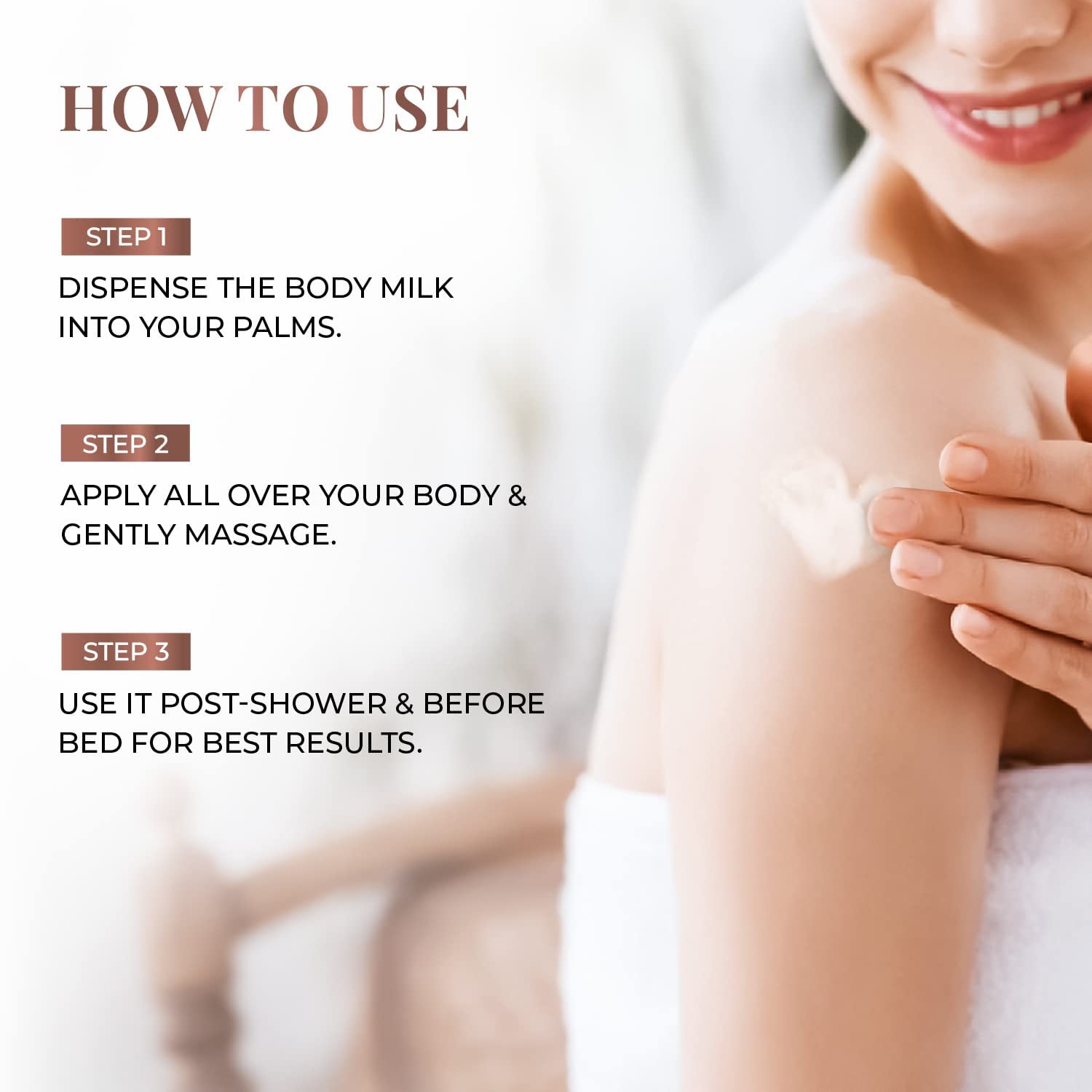 Just Herbs Nourishing Body Milk with Coconut & Almond Oil for Men & Women | Hydrating & Moisturizing Body Lotion for Dry Skin in Winter | Perfect for Daily Skincare Routine & After-Shower Use