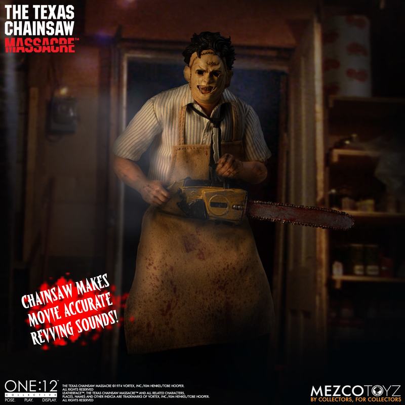 The Texas Chainsaw Massacre (1974) Leatherface Deluxe Edition One:12 Scale Action Figure - Horror Movie Collectible for Display & Fan Collections