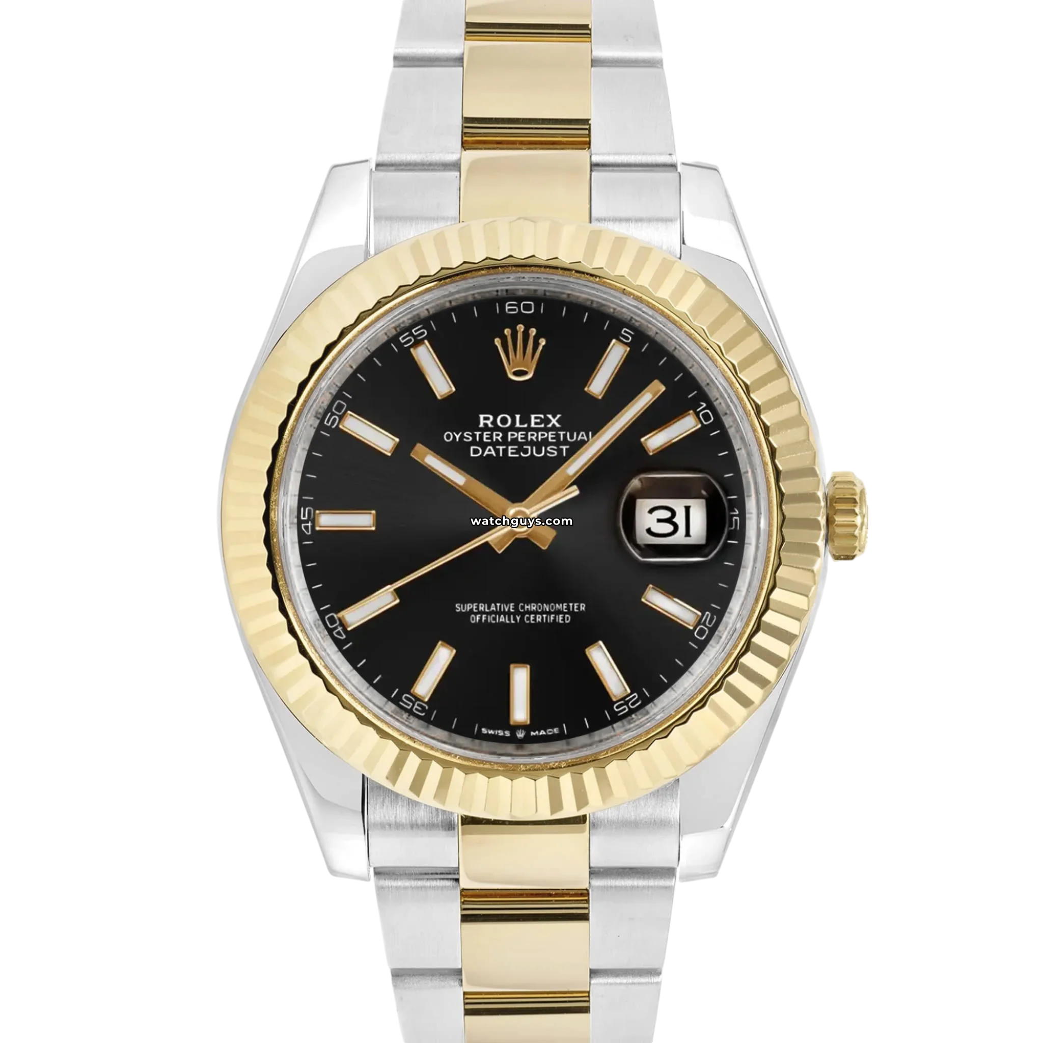 Rolex Datejust 126333 Men's Watch - 41mm Stainless Steel & Gold, Black Dial, Automatic Movement - Perfect for Business, Formal Events & Luxury Gifts