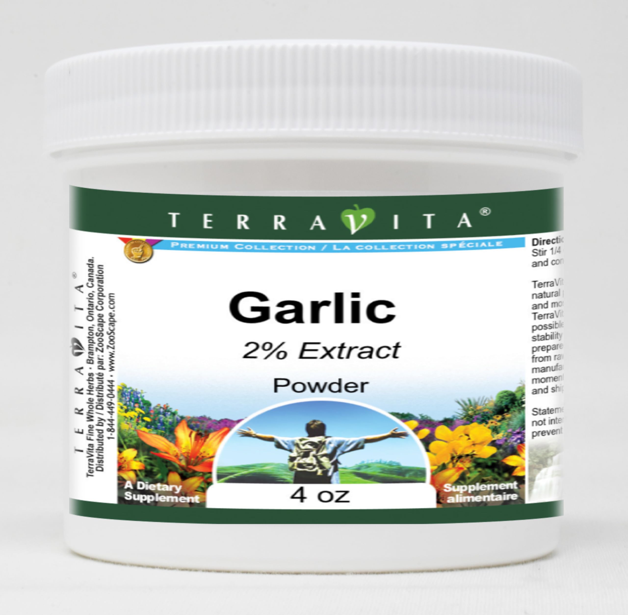 Premium 2% Garlic Powder (4 oz) | All-Natural Seasoning for Cooking, Baking & Grilling | ZIN: 520274 | Perfect for Italian Dishes, Sauces & Marinades