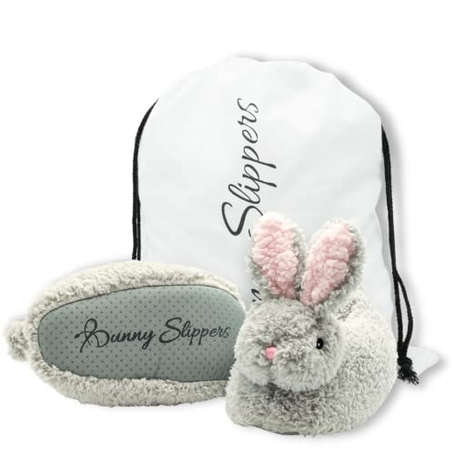 Bright Line Eating Toddlers Bunny Slippers - Soft Kids House Shoes for Boys & Girls, Non-Slip Indoor Slippers for Toddlers 1-3 Years - Perfect for Playtime, Bedtime & Cozy Home Wear