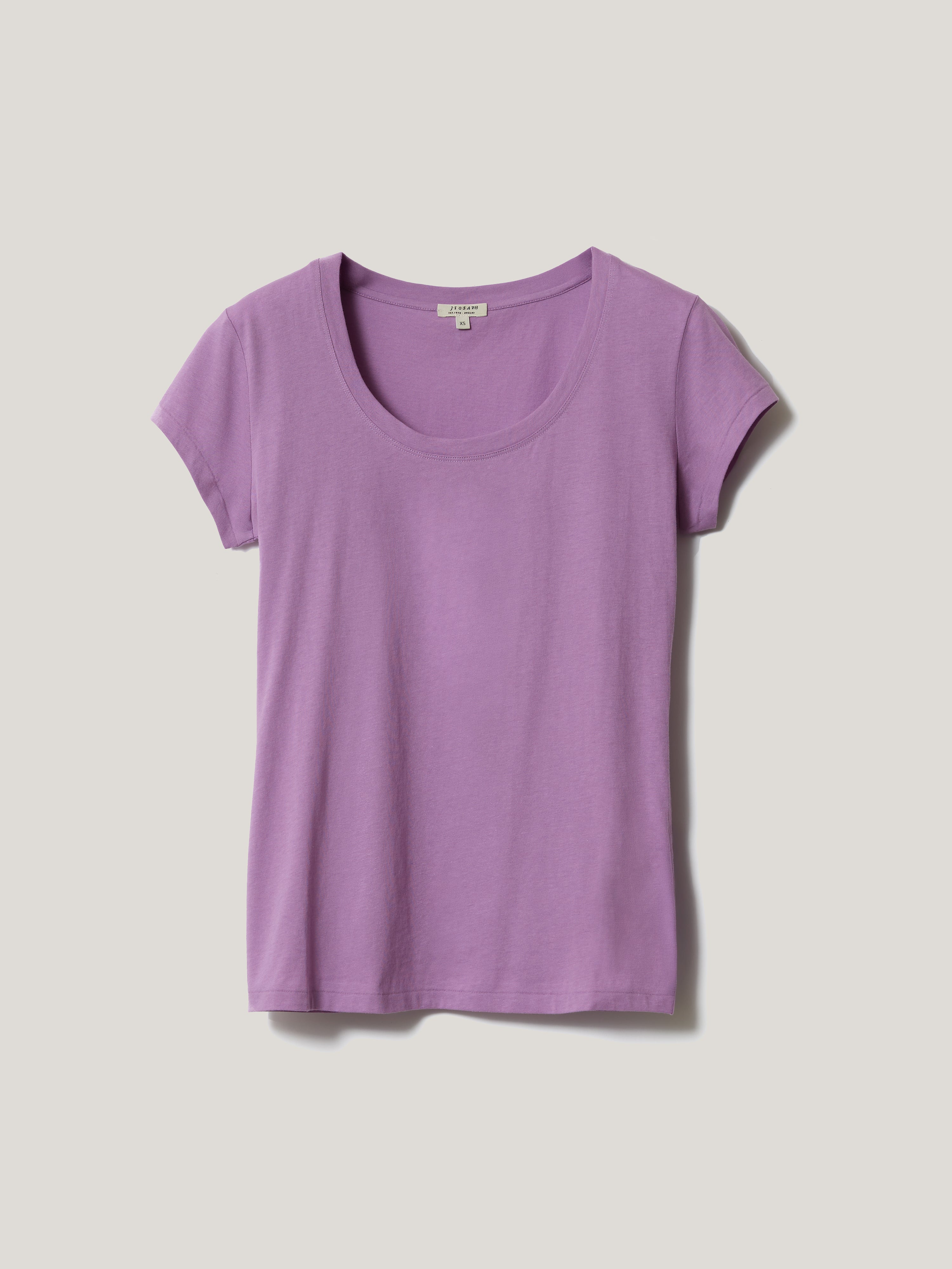 Supima Cotton Scoop Neck T-Shirt for Women - Soft Breathable Casual Tee | Tiger Orchid Print | Perfect for Summer Outfits, Lounge Wear & Everyday Comfort