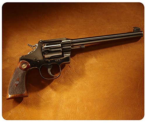 Custom Colt Revolver Themed Rectangular Gaming Mouse Pad - Non-Slip Desk Mat for PC, Office & Gaming Setup - Perfect for FPS Gamers & Gun Enthusiasts