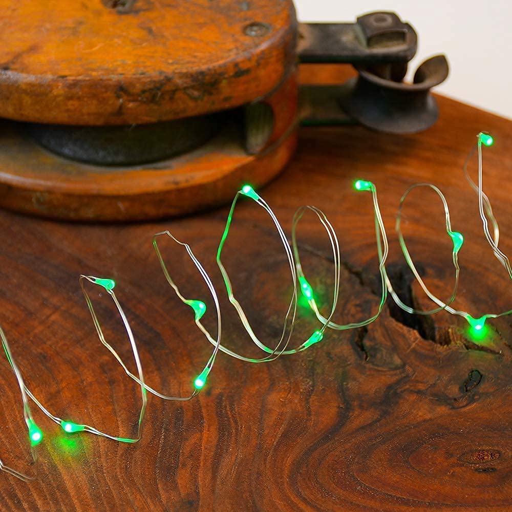 2 Pack Solar Powered Fairy String Lights Outdoor Waterproof - 8 Modes Twinkle Christmas Decorations - 33ft 100LED, 40ft 120LED, 66ft 200LED, 80ft 240LED (Green, 66ft) - Perfect for Garden, Patio, Wedding, Party & Holiday Decor