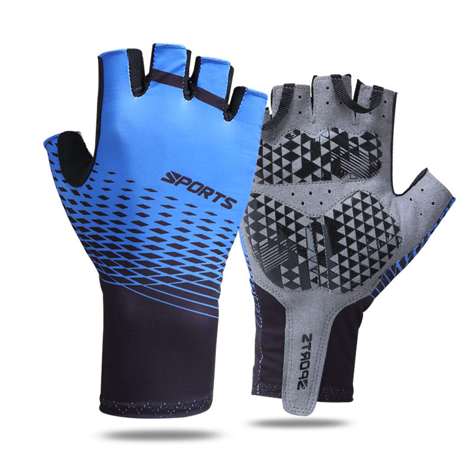 Men's & Women's Half Finger Cycling Gloves - Non-Slip Shock Absorbing Breathable MTB/Road Bike Gloves for Mountain Biking, Motorcycle & Outdoor Sports | Perfect for Fitness, Running & Hiking