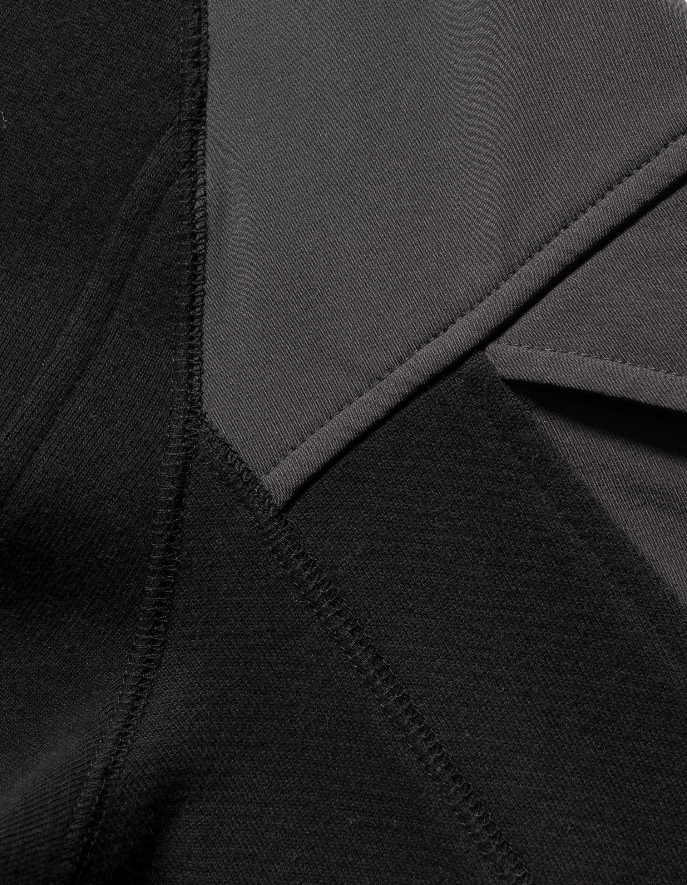 6045 Organic Cotton Articulated Crew Sweat Black - Comfortable Unisex Pullover for Casual Wear & Outdoor Activities