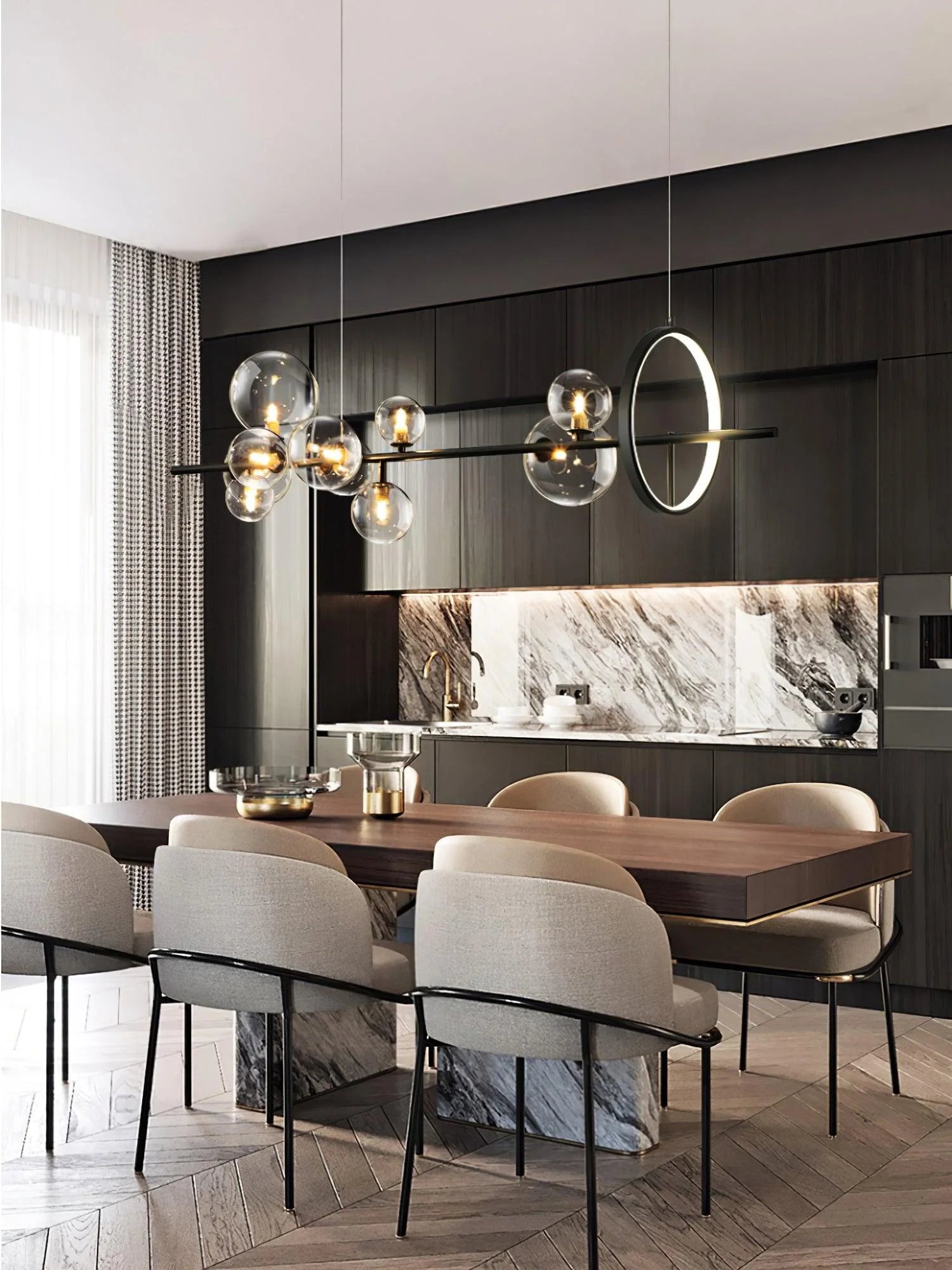 Elegant Mita Chandelier - Modern Crystal Ceiling Light Fixture for Dining Room, Living Room & Bedroom | Perfect for Home Decor, Wedding & Special Occasions